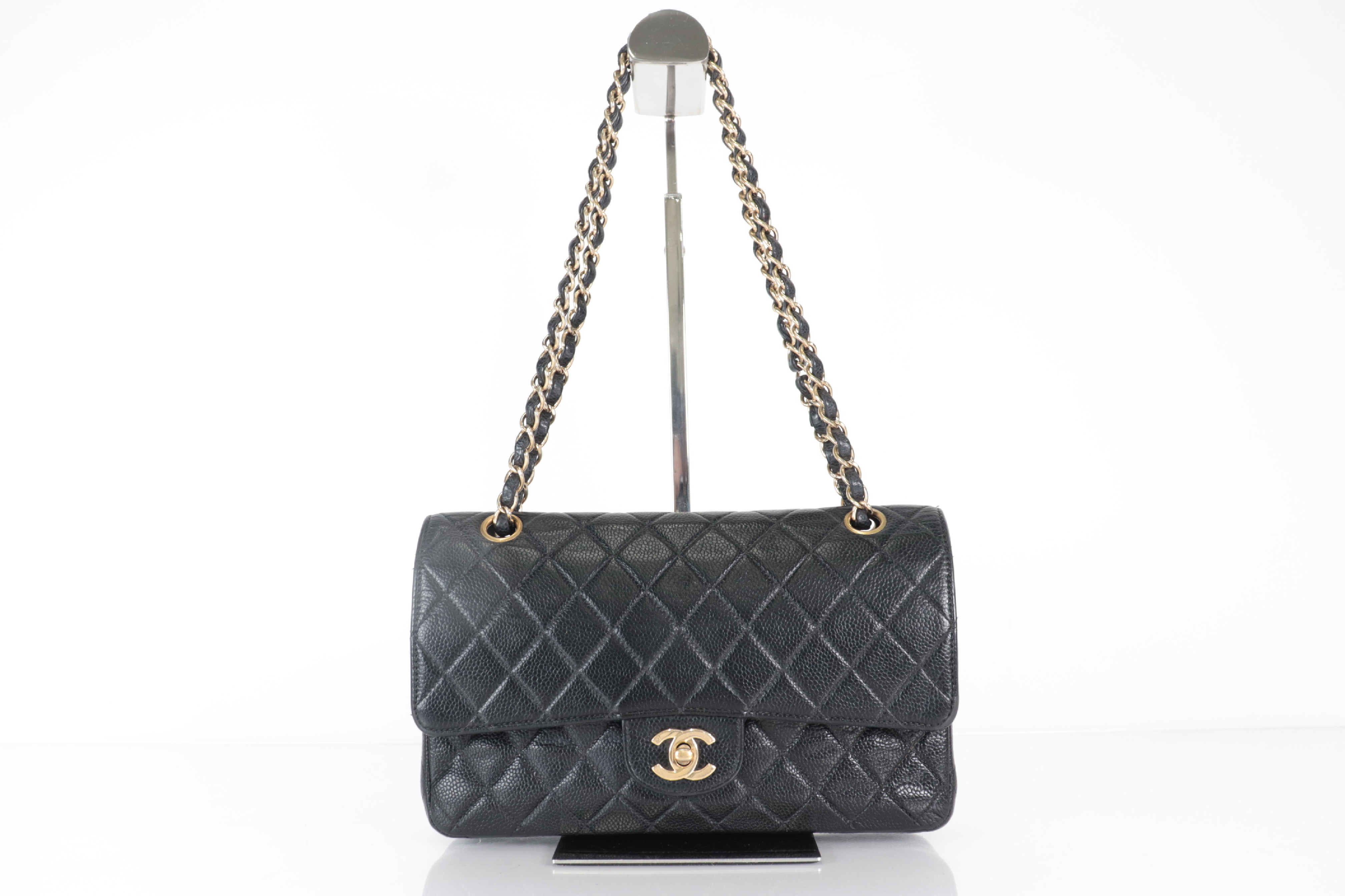 W-Flap 25 Caviar Leather Shoulder Bag (Serial No. 7) — view 2