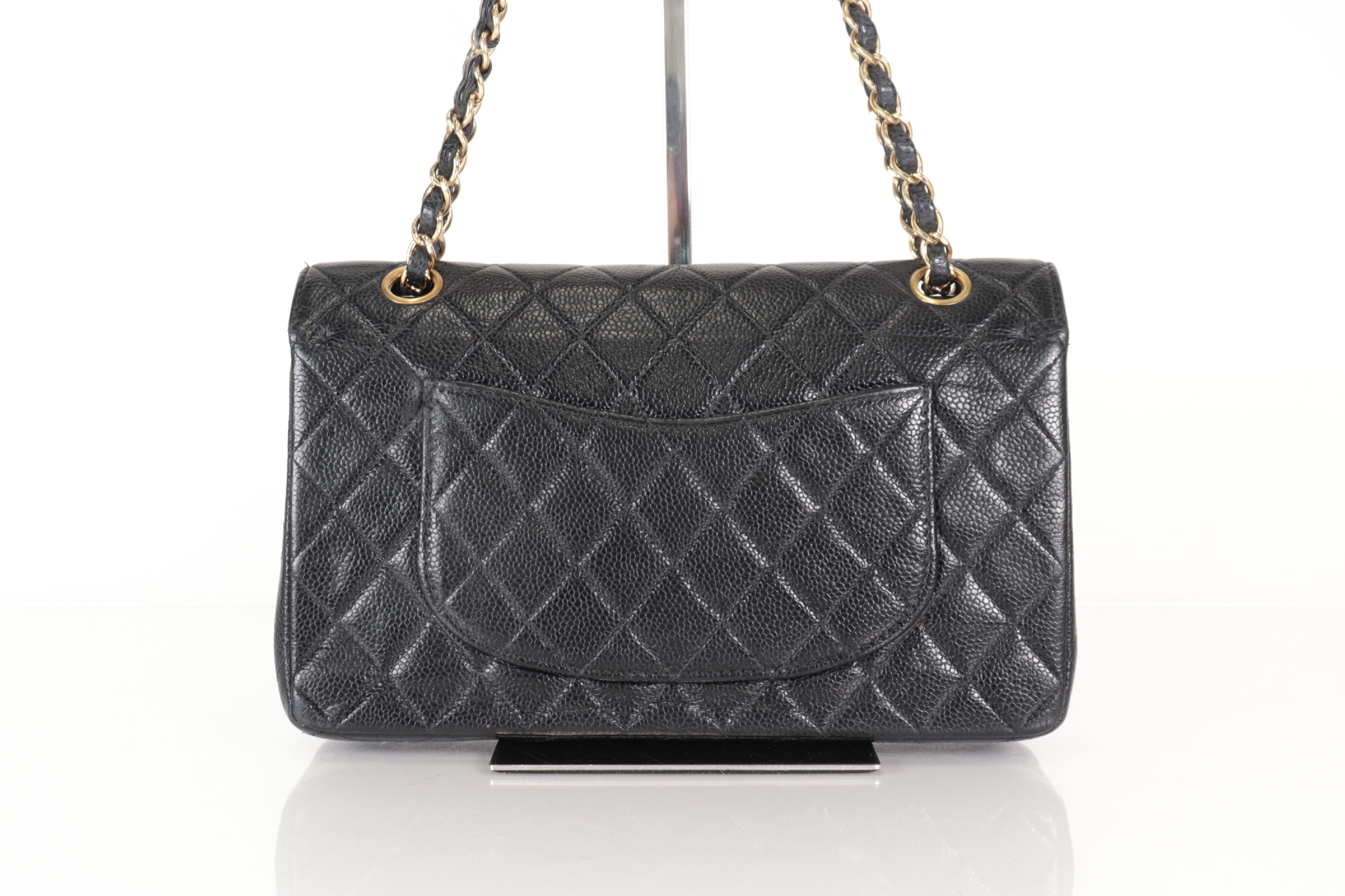 W-Flap 25 Caviar Leather Shoulder Bag (Serial No. 7) — view 3