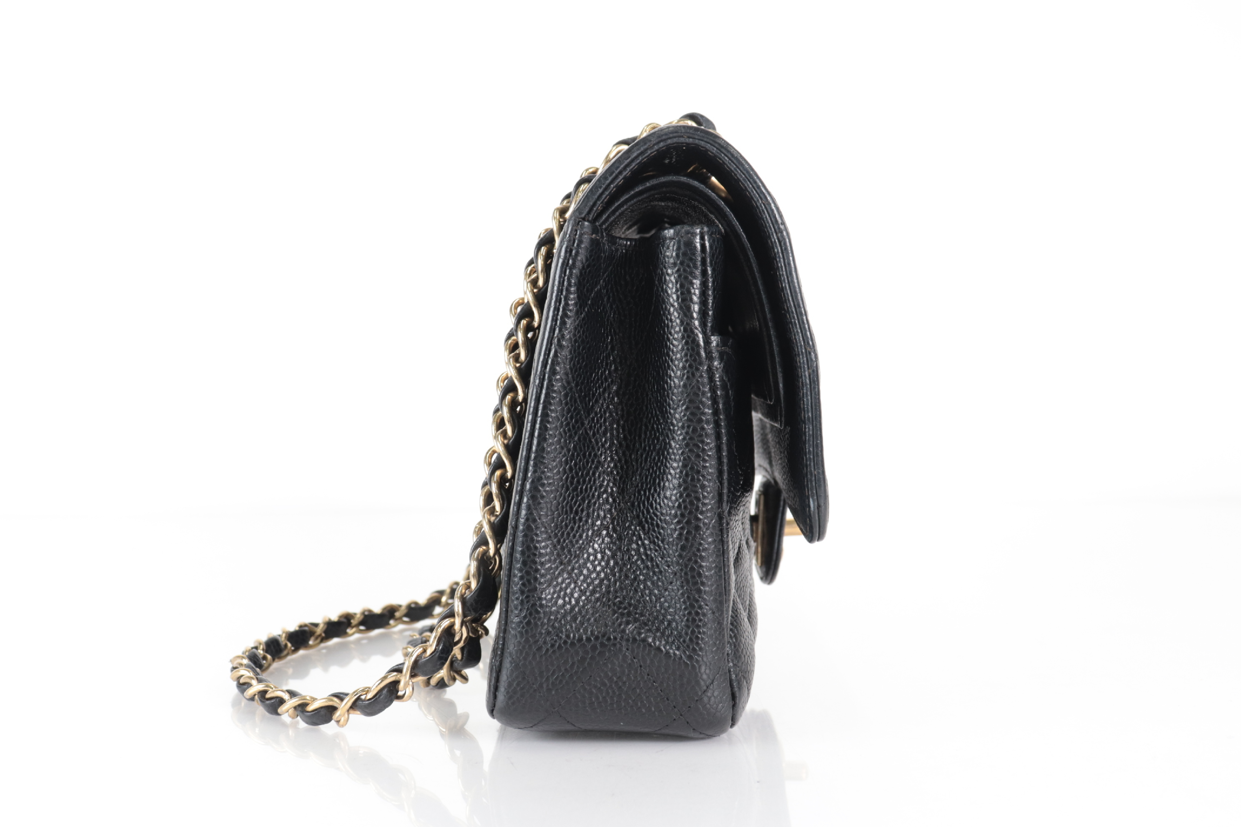 W-Flap 25 Caviar Leather Shoulder Bag (Serial No. 7) — view 4
