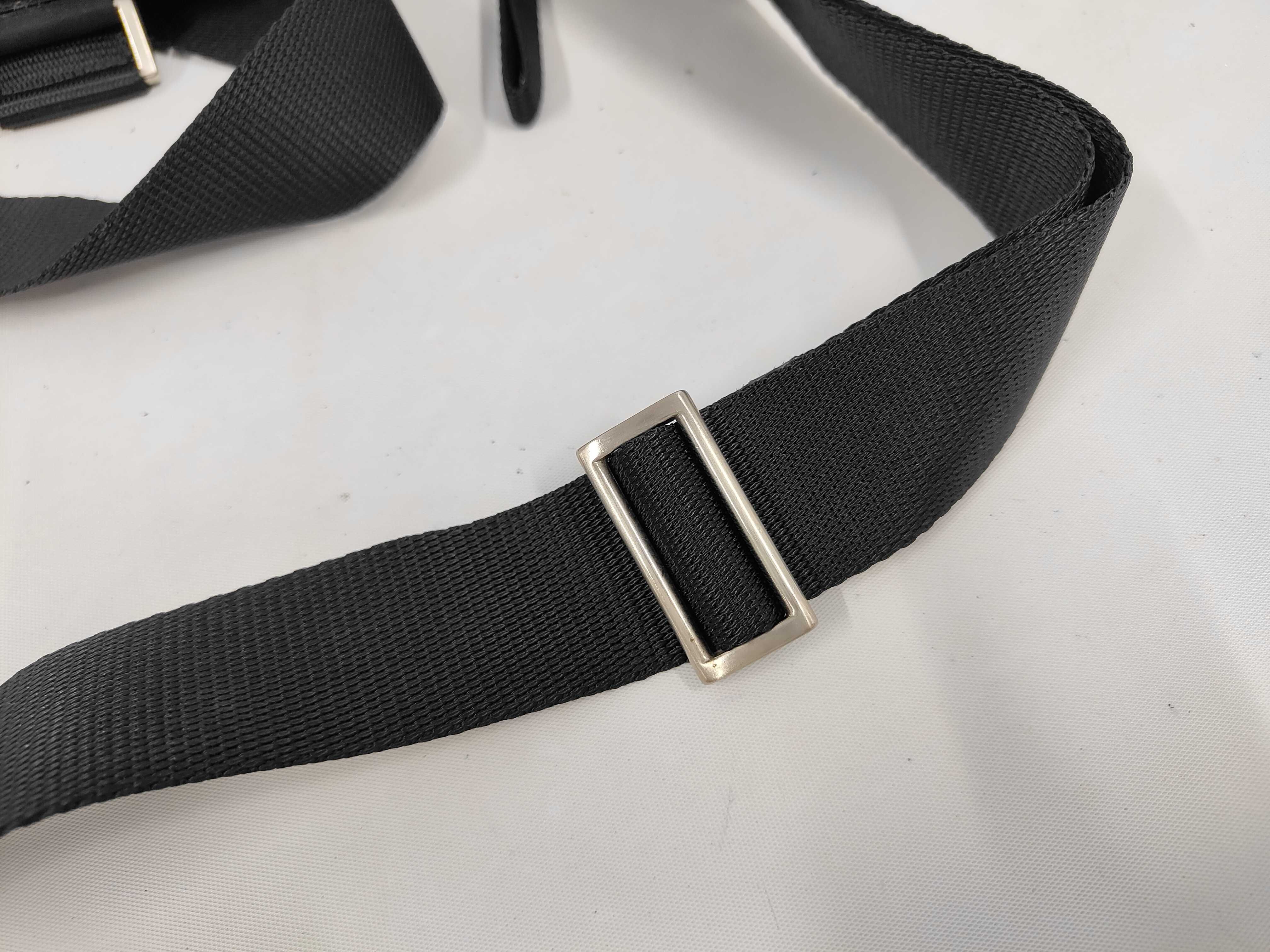 Triangle Logo Shoulder Bag Sacoche Nylon Black Shoulder Bag — view 5