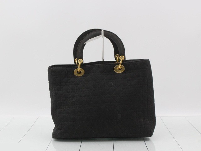 Lady Dior Black 2-Way Handbag with Gold Hardware — view 2