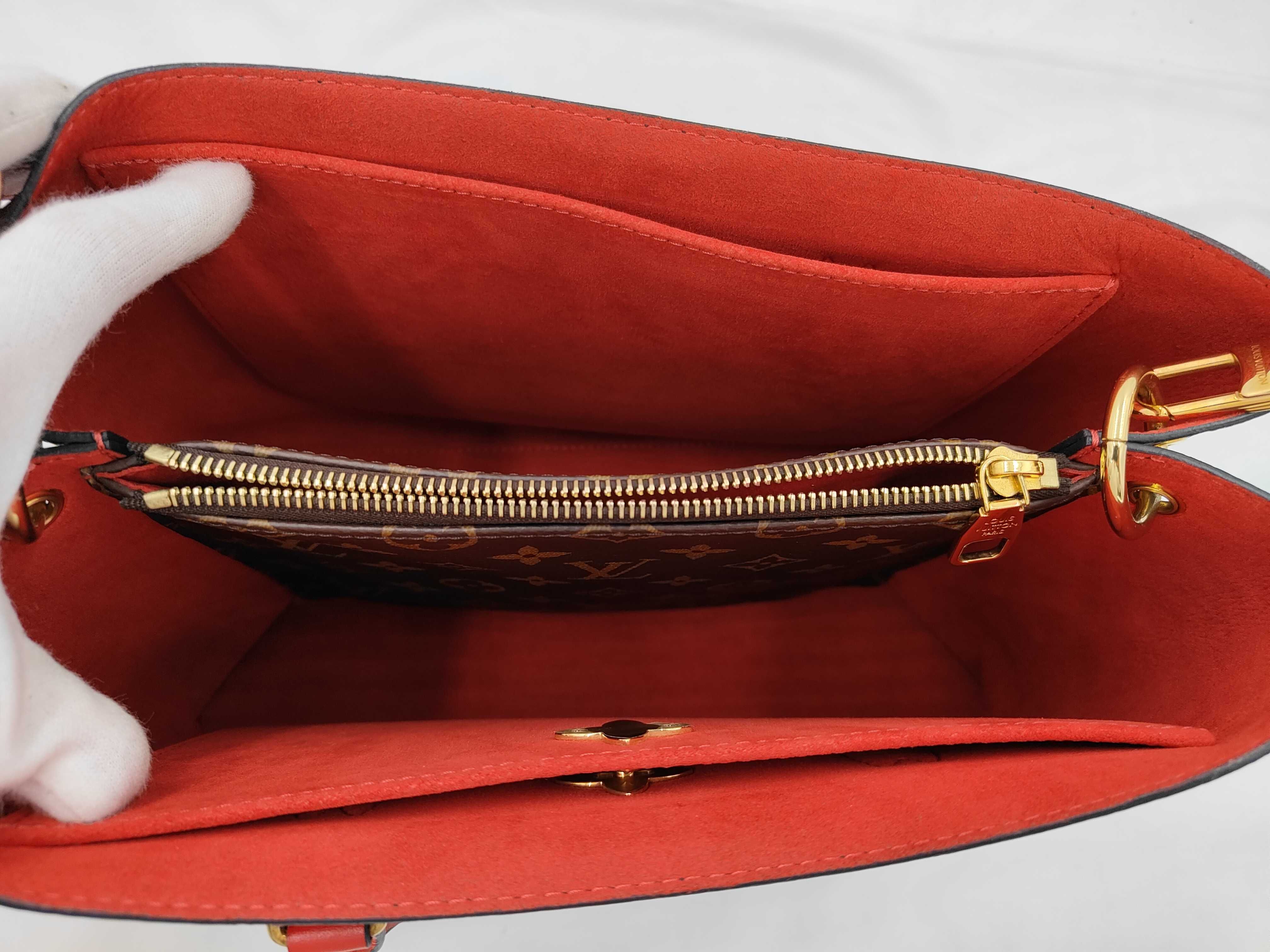 Monogram Flower Tote M43553 SR1159 Brown RFID Reactive Bag — view 8