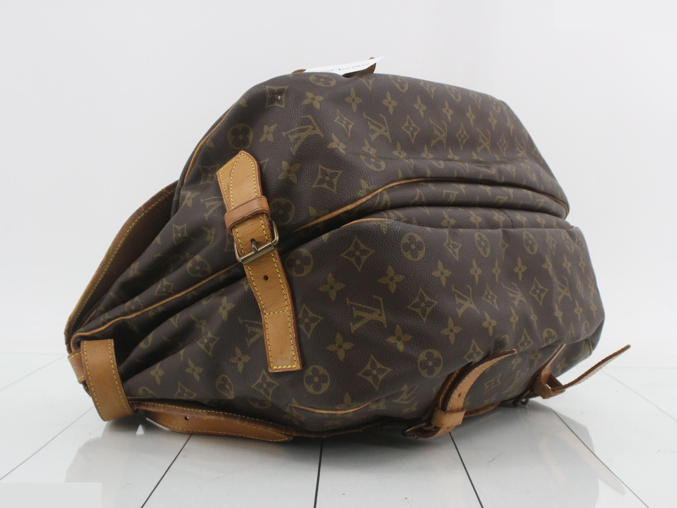 Saumur 43 Monogram Brown Shoulder Bag — view 5