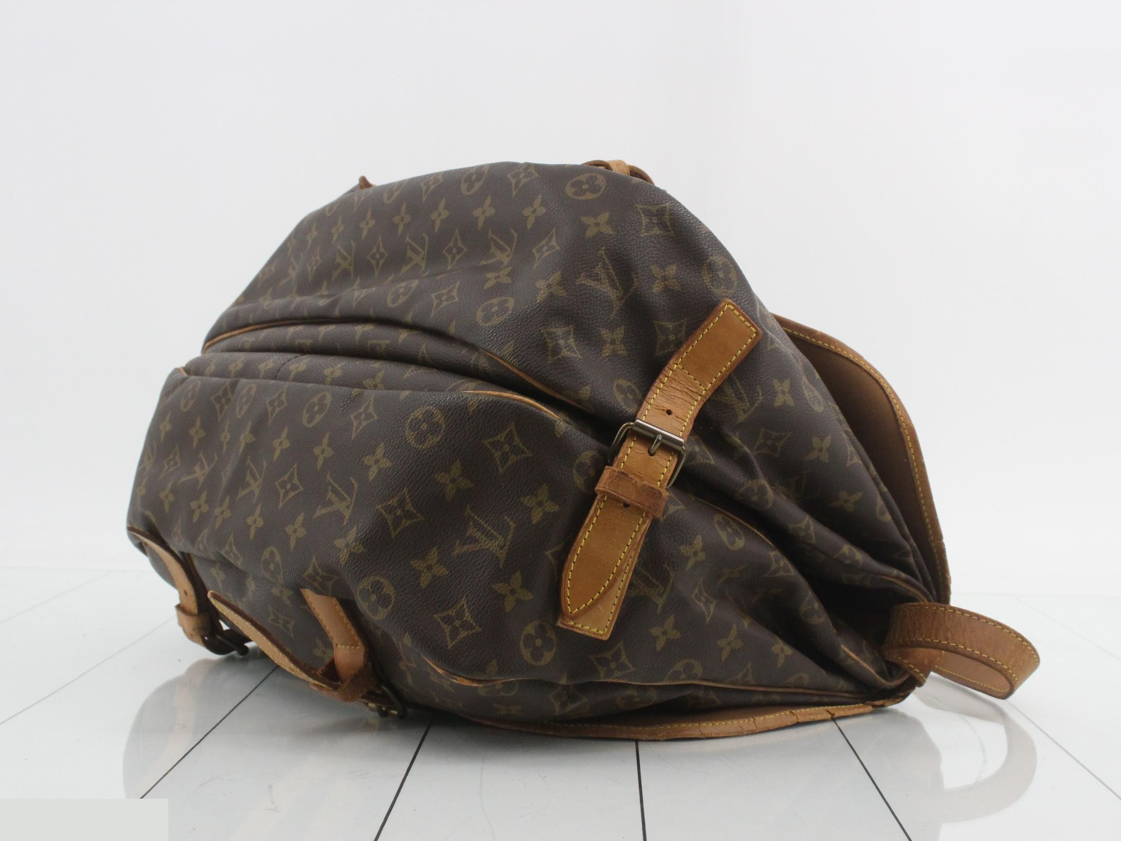 Saumur 43 Monogram Brown Shoulder Bag — view 6