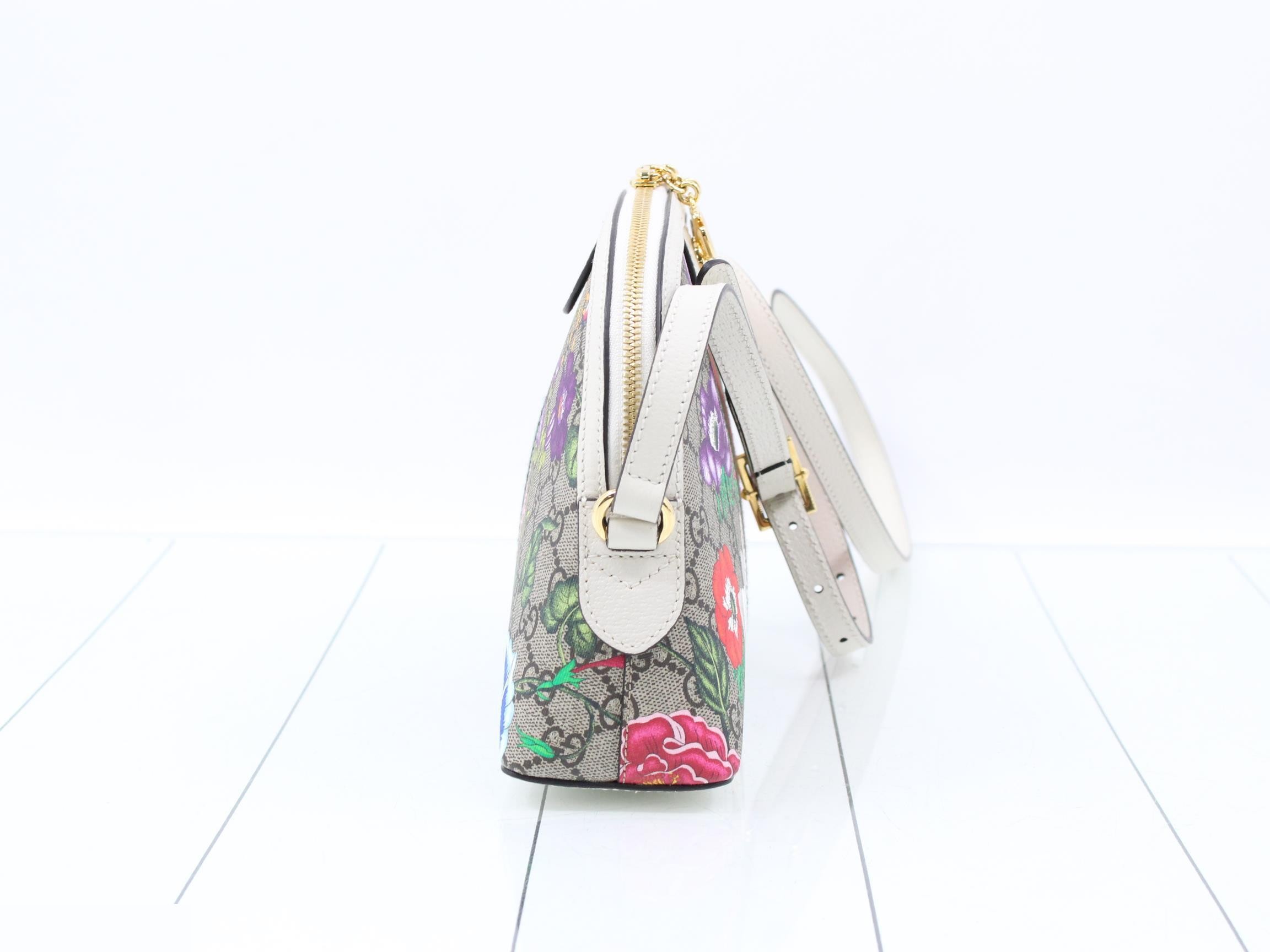 Ophidia GG Flora Shoulder Bag — view 4