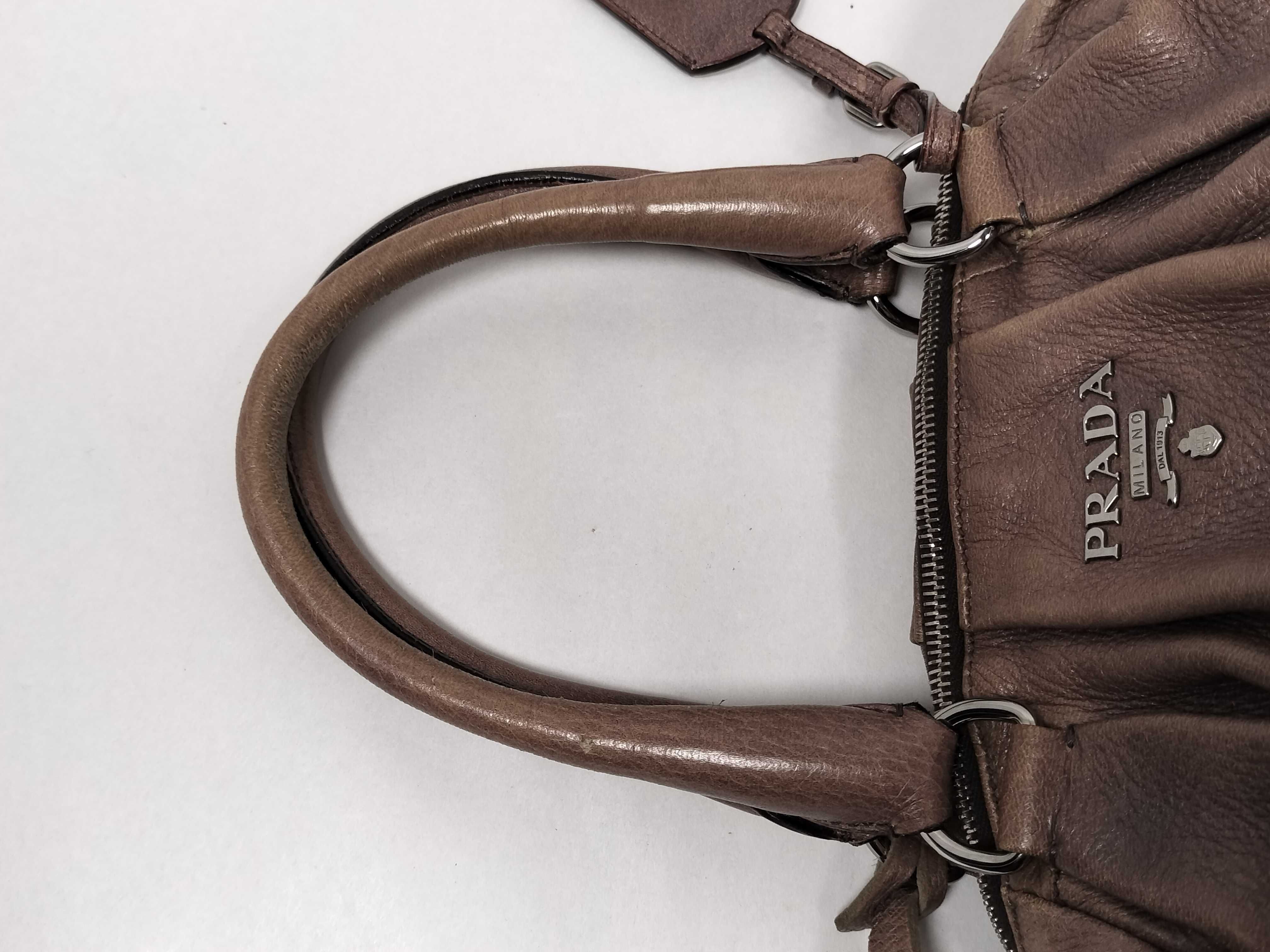 Cervo Leather Top Handle Handbag Greige Handbag — view 3