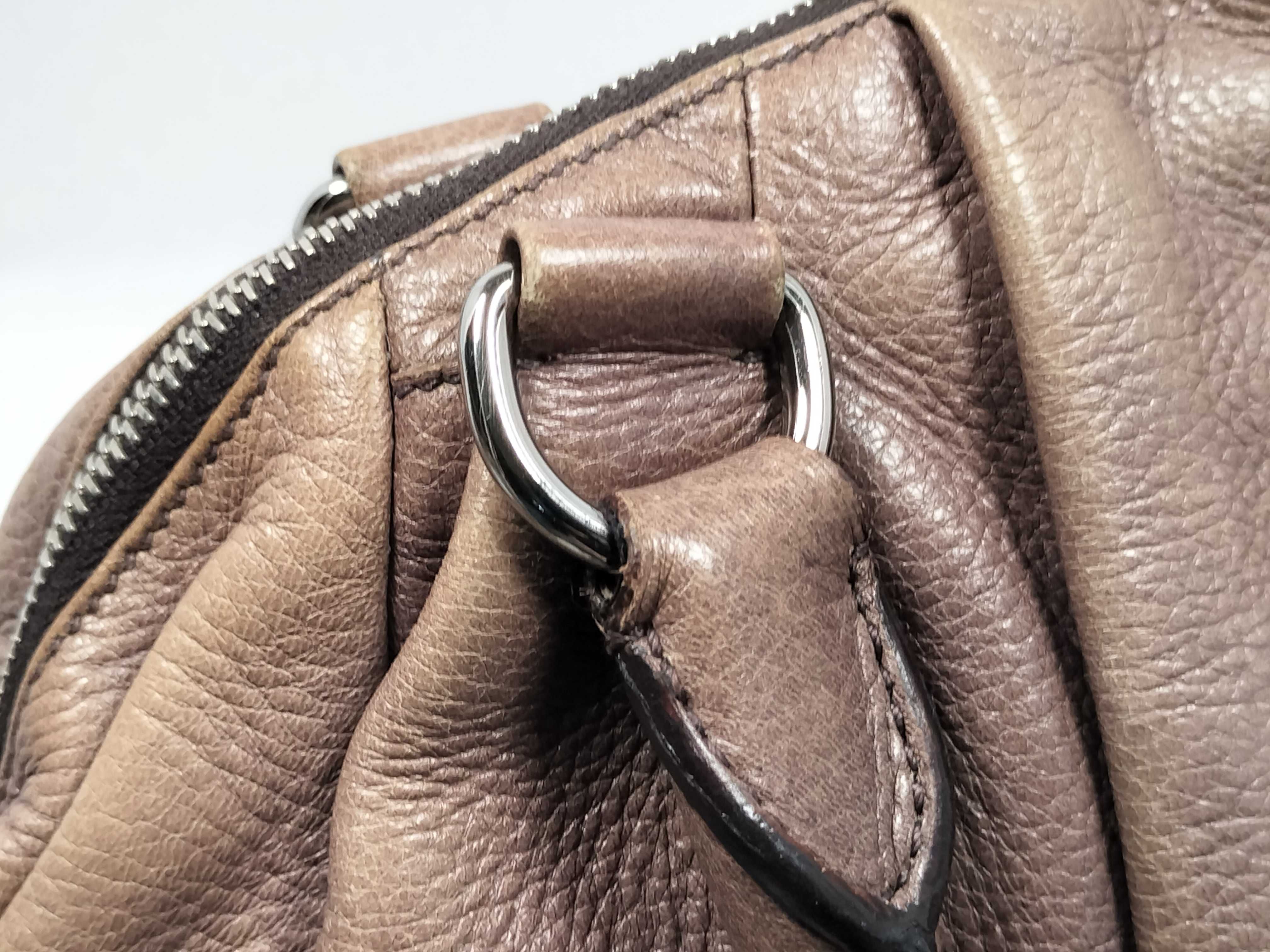 Cervo Leather Top Handle Handbag Greige Handbag — view 5