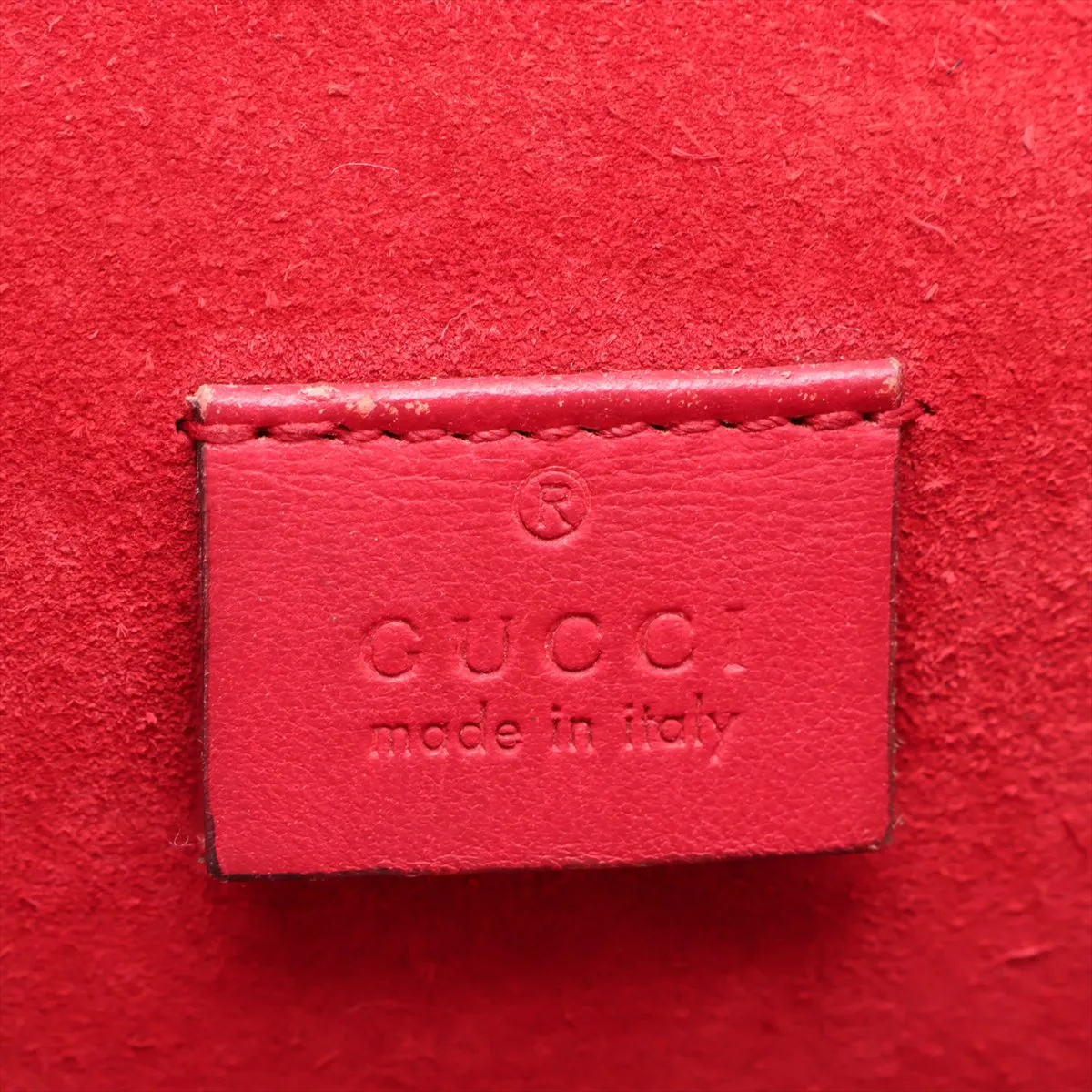 GG Supreme Dionysus 400249 PVC x Suede Chain Shoulder Bag Beige x Red — view 11
