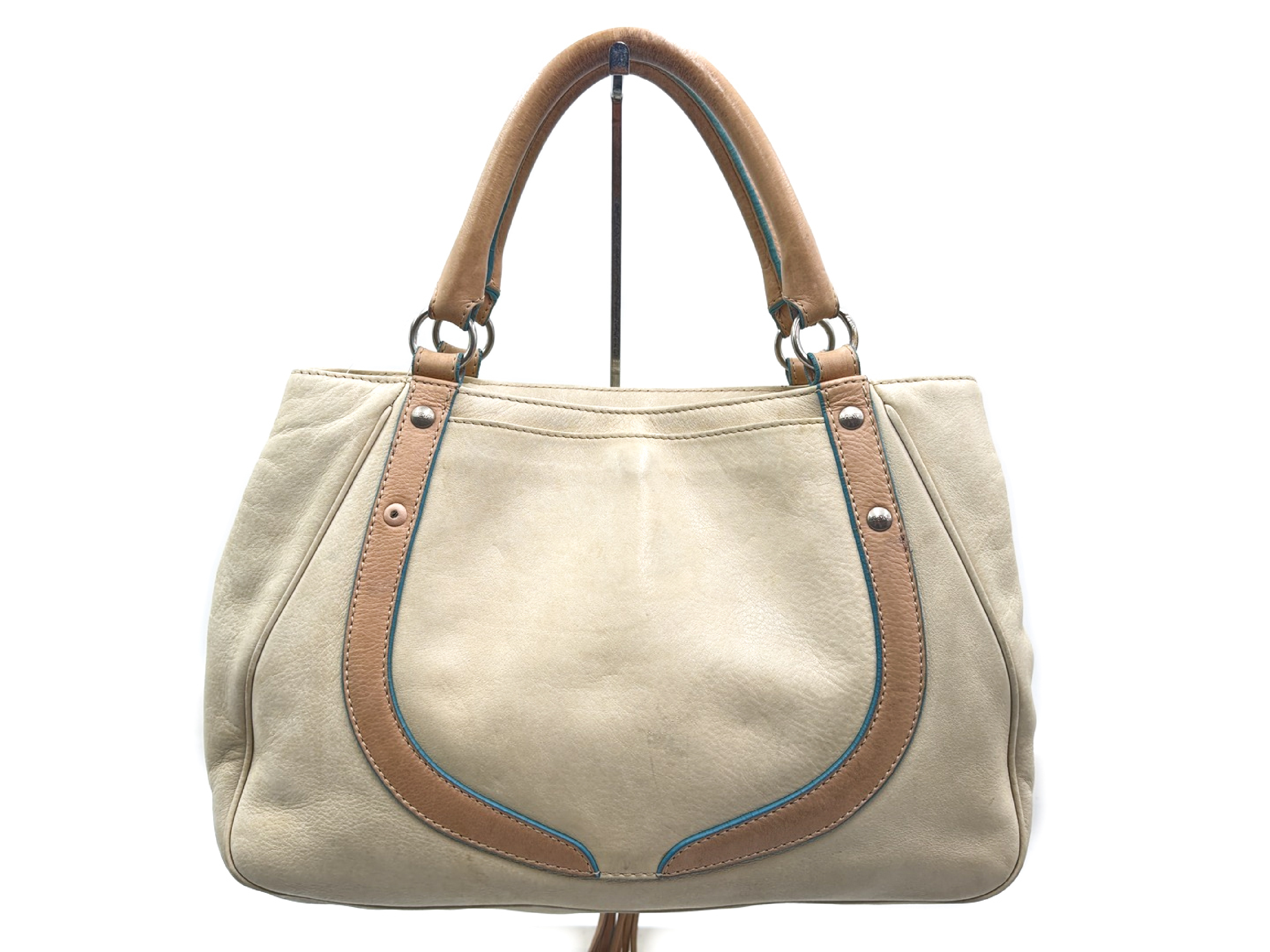 Anagram Fringe Leather Handbag — view 2