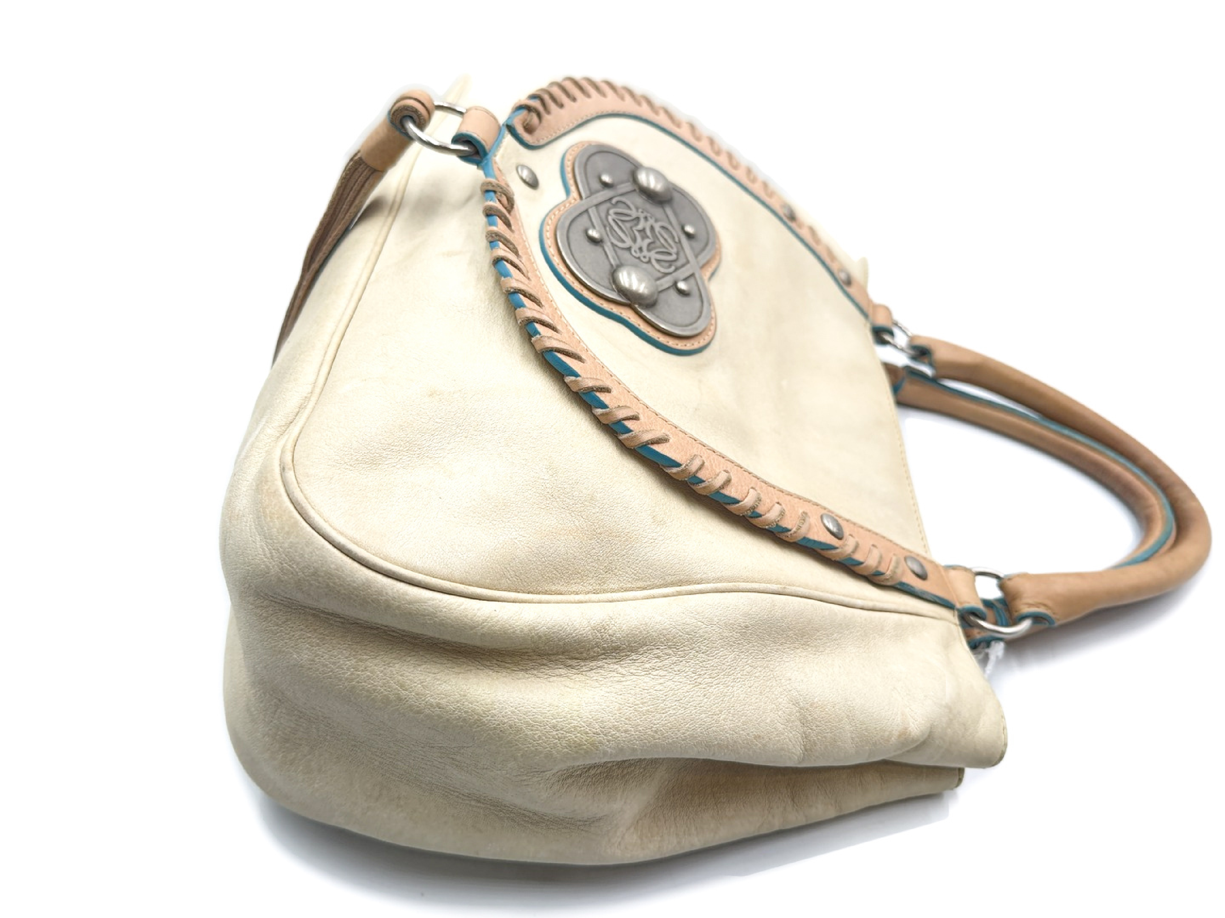 Anagram Fringe Leather Handbag — view 6