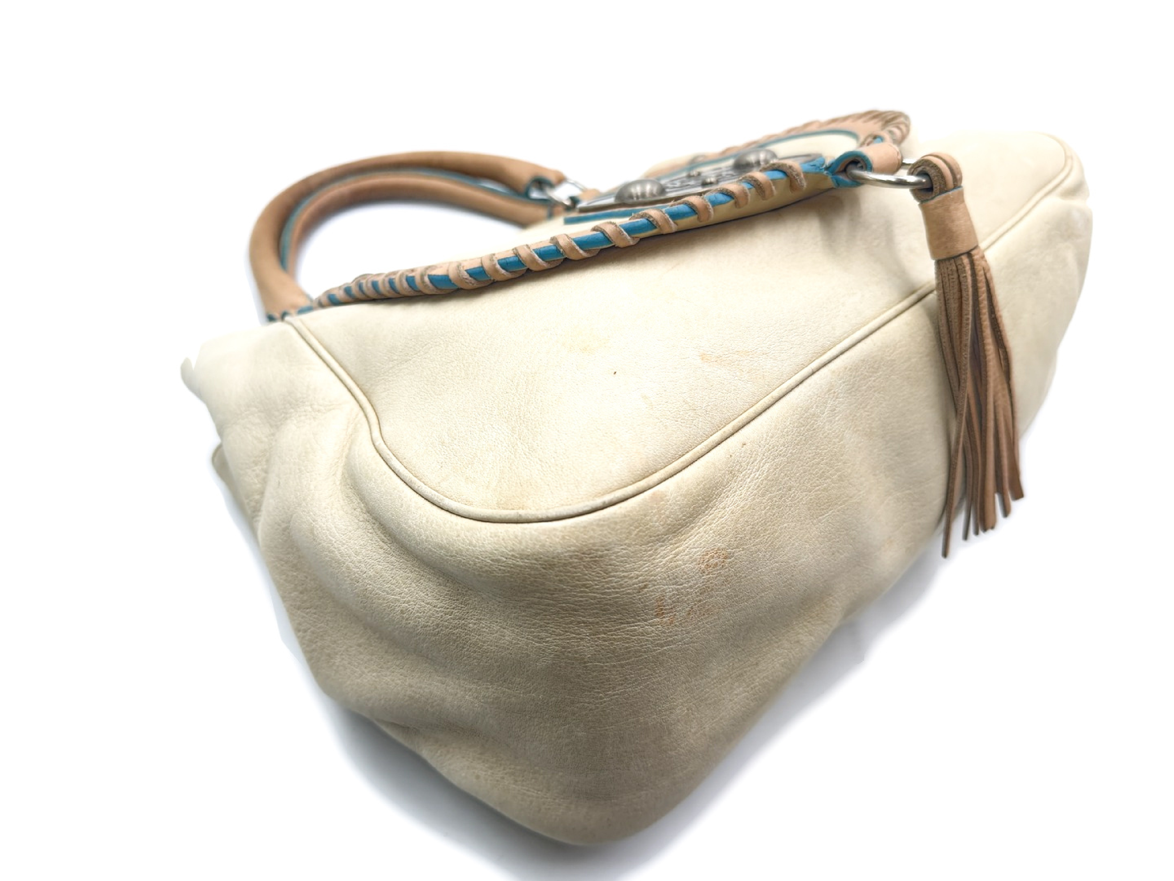 Anagram Fringe Leather Handbag — view 7