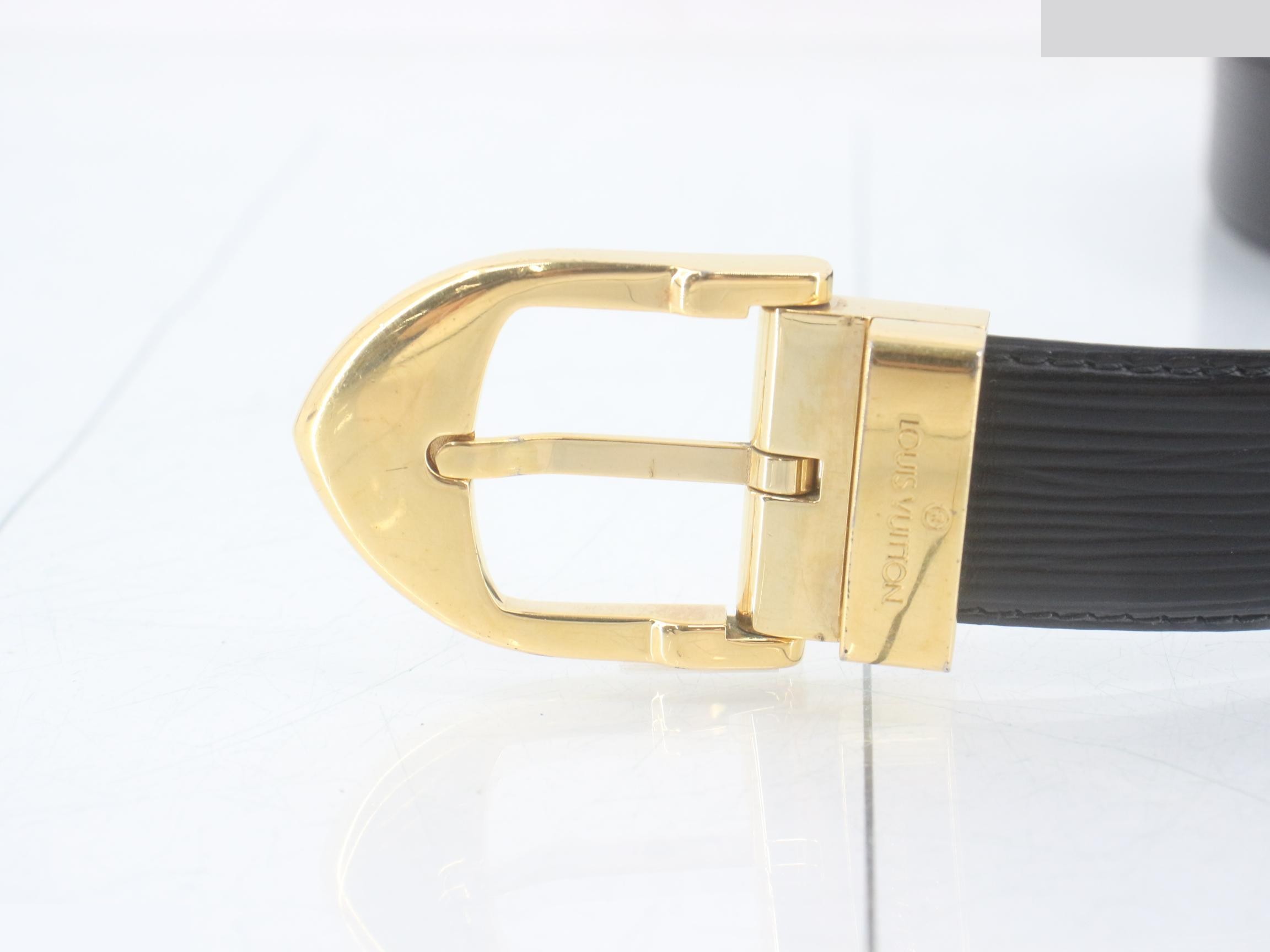 Epi Ceinture Classique Noir Belt — view 3