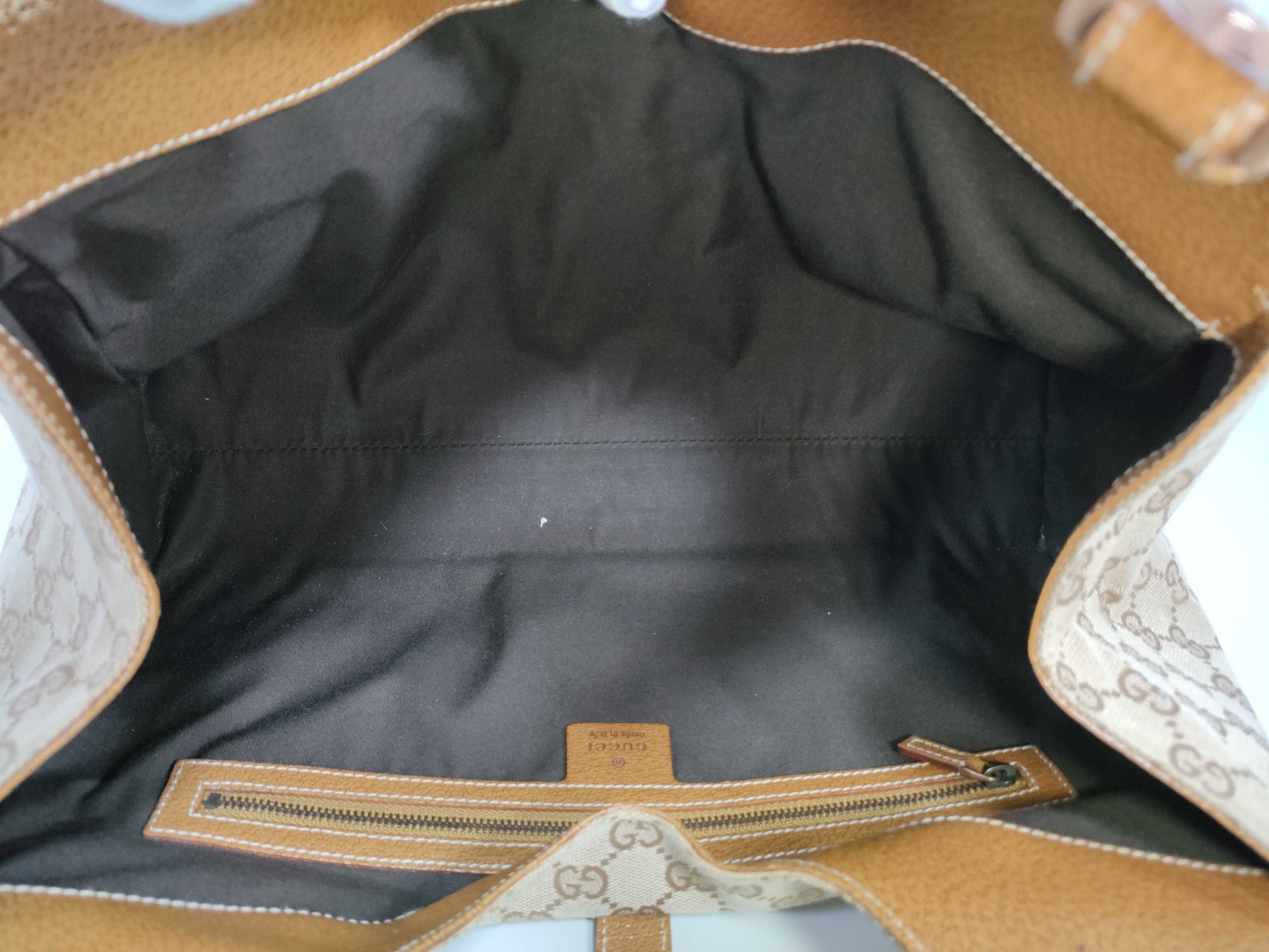 GG Canvas Leather New Jackie 124404 Handbag — view 13