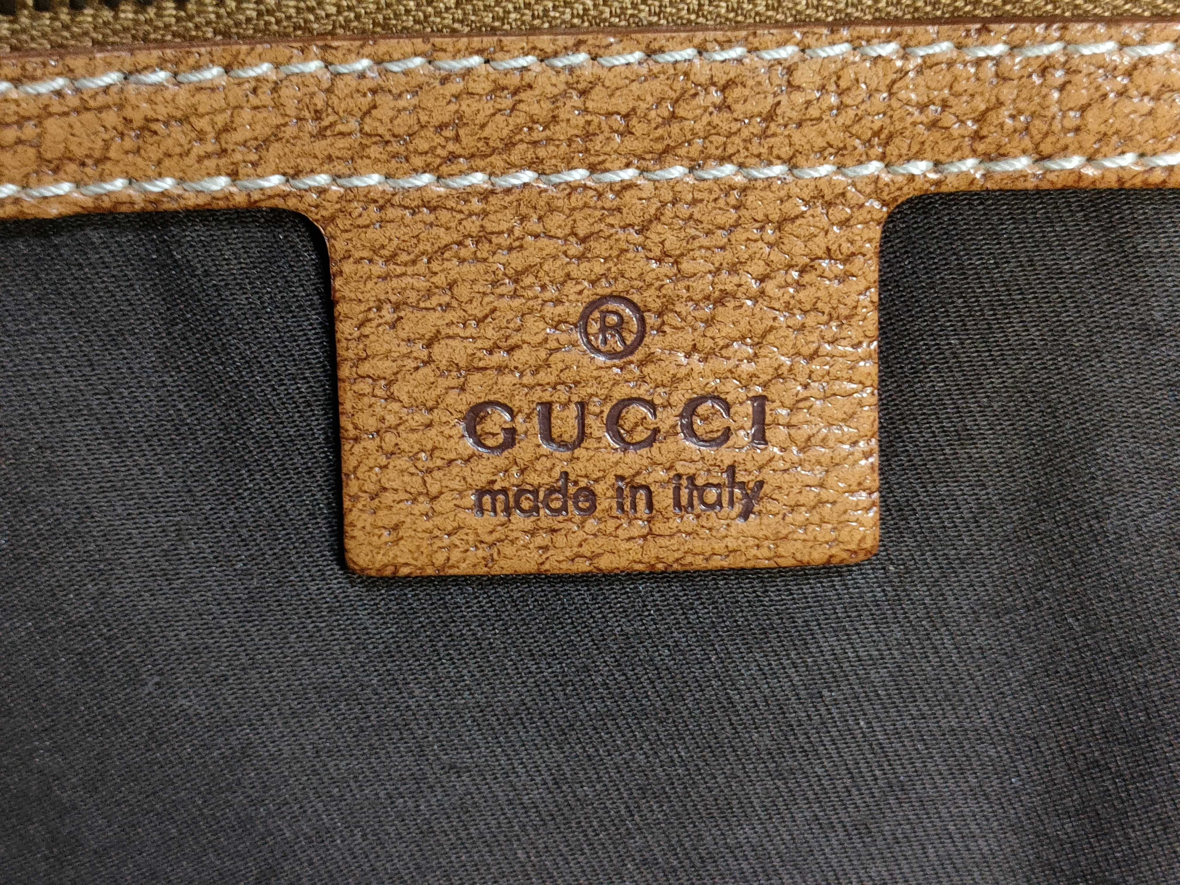 GG Canvas Leather New Jackie 124404 Handbag — view 15
