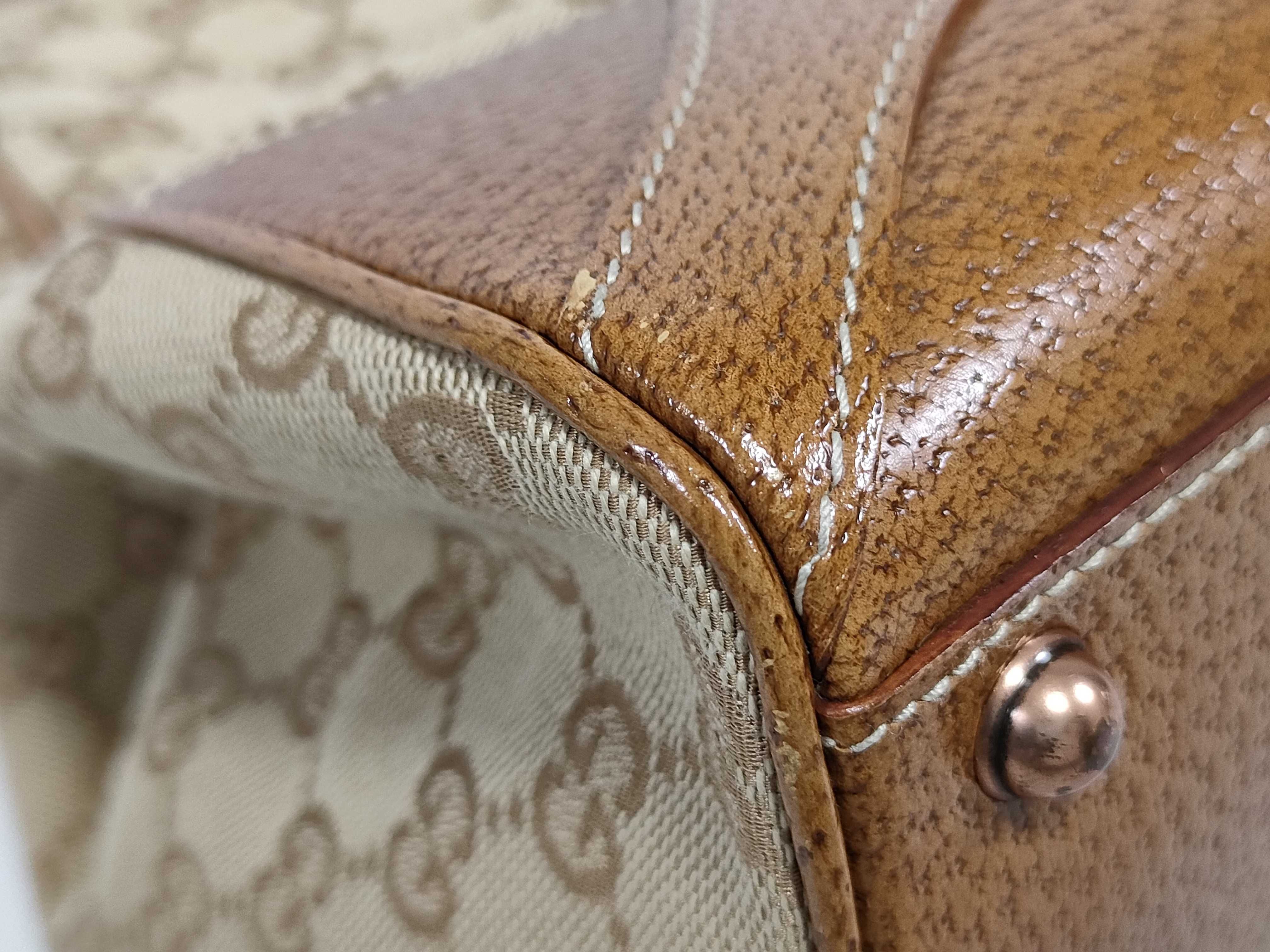 GG Canvas Leather New Jackie 124404 Handbag — view 6