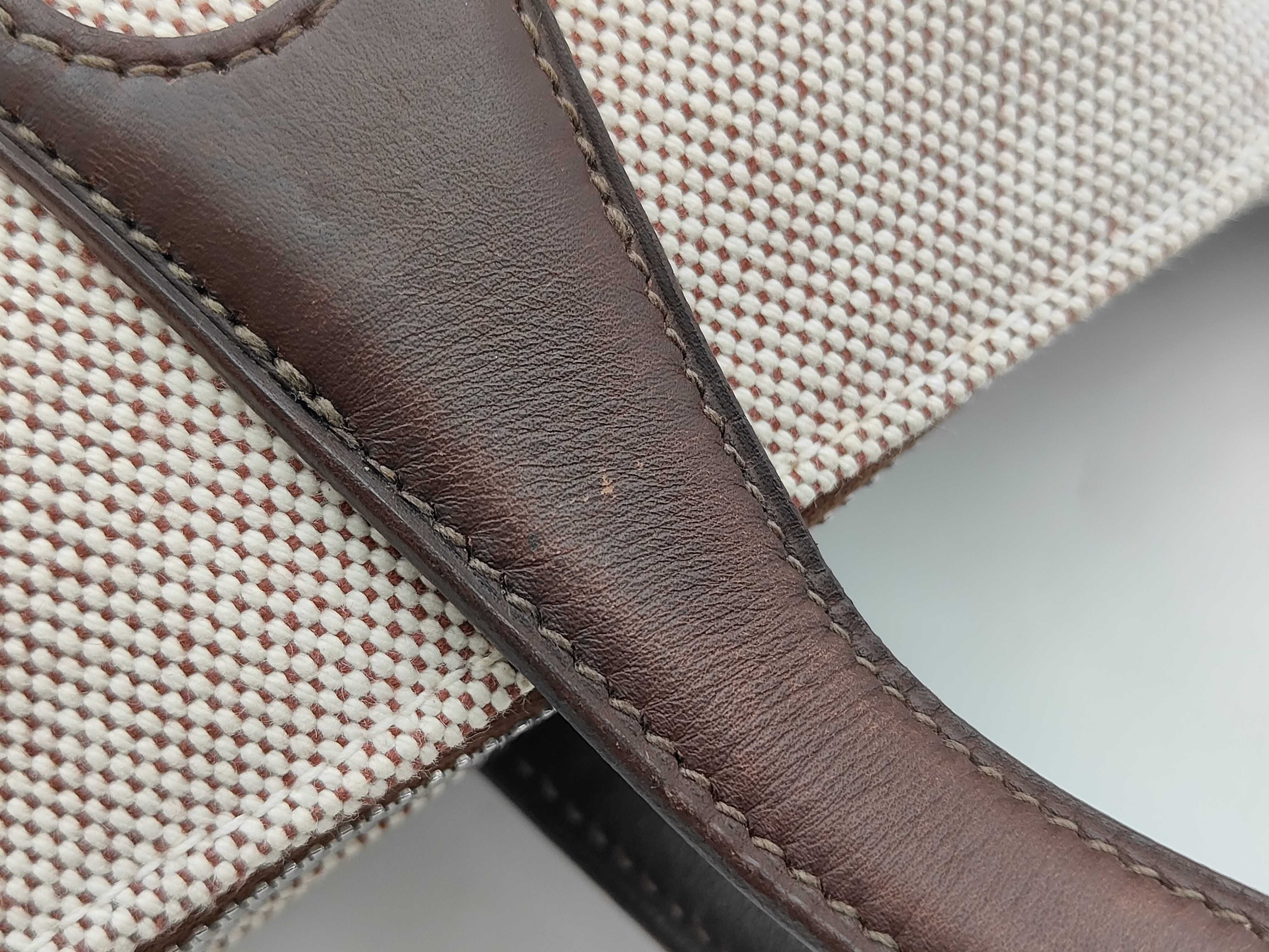 Sac Ybou MM Toile H x Veau Swift Brown x Beige Silver Hardware J: 2006 Tote Bag — view 4