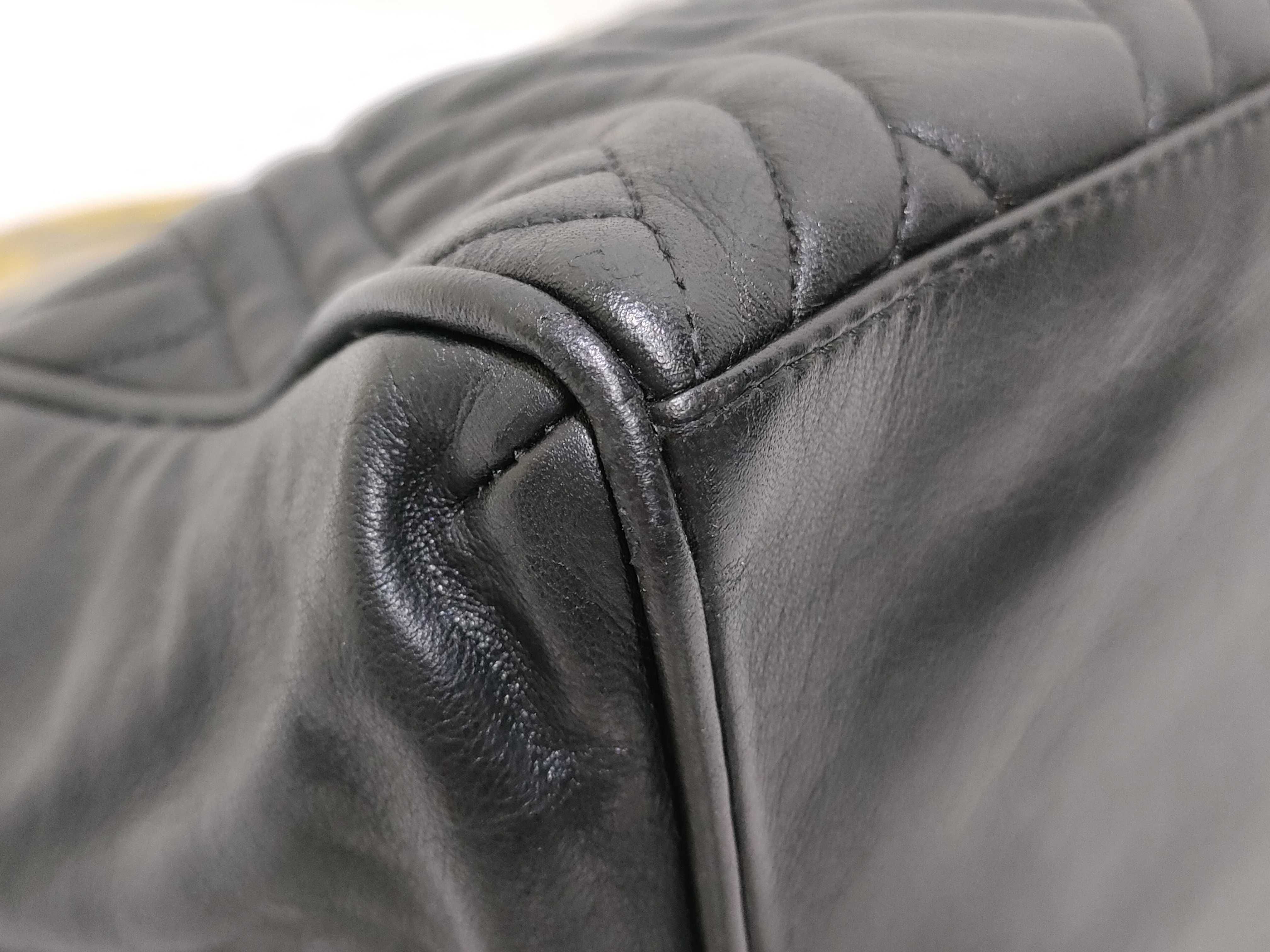 Pasta Metal Handle Leather Handbag — view 6