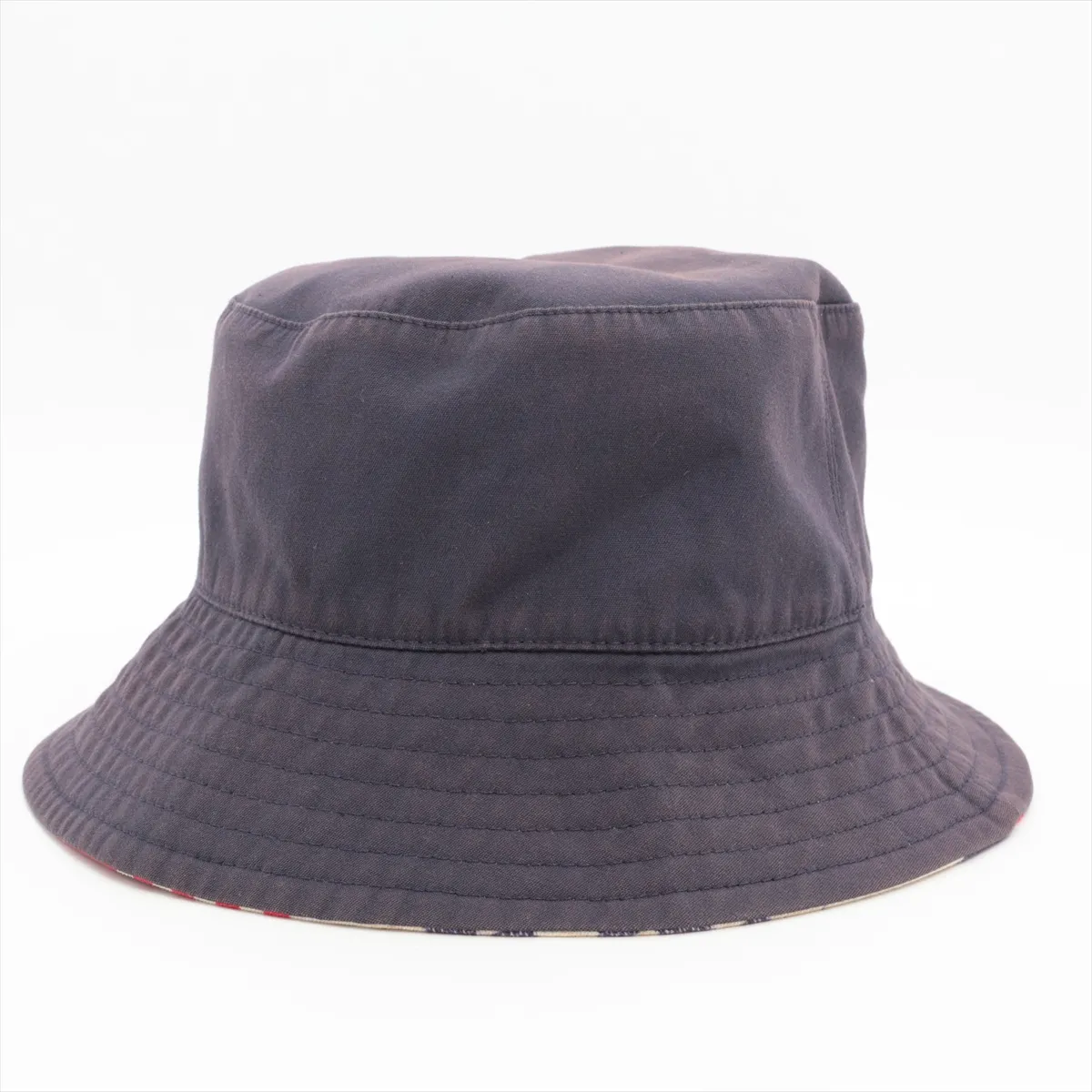 bucket hat. Fabric shows wear, — view 3