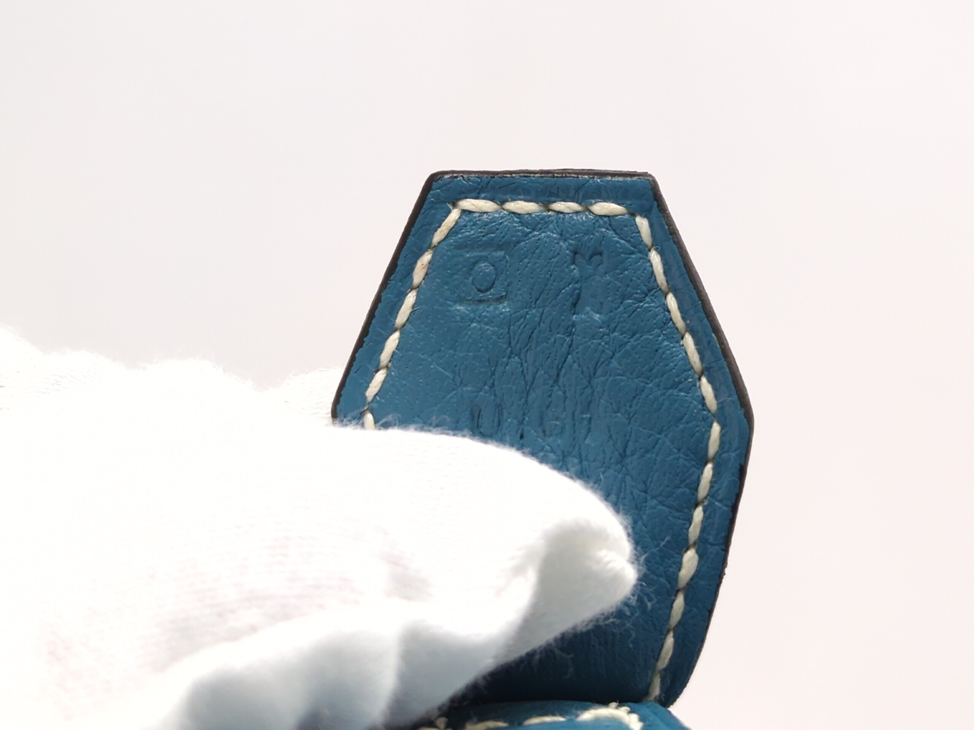 Bolide 31 Taurillon Clemence Blue Jean O stamp shoulder bag — view 13