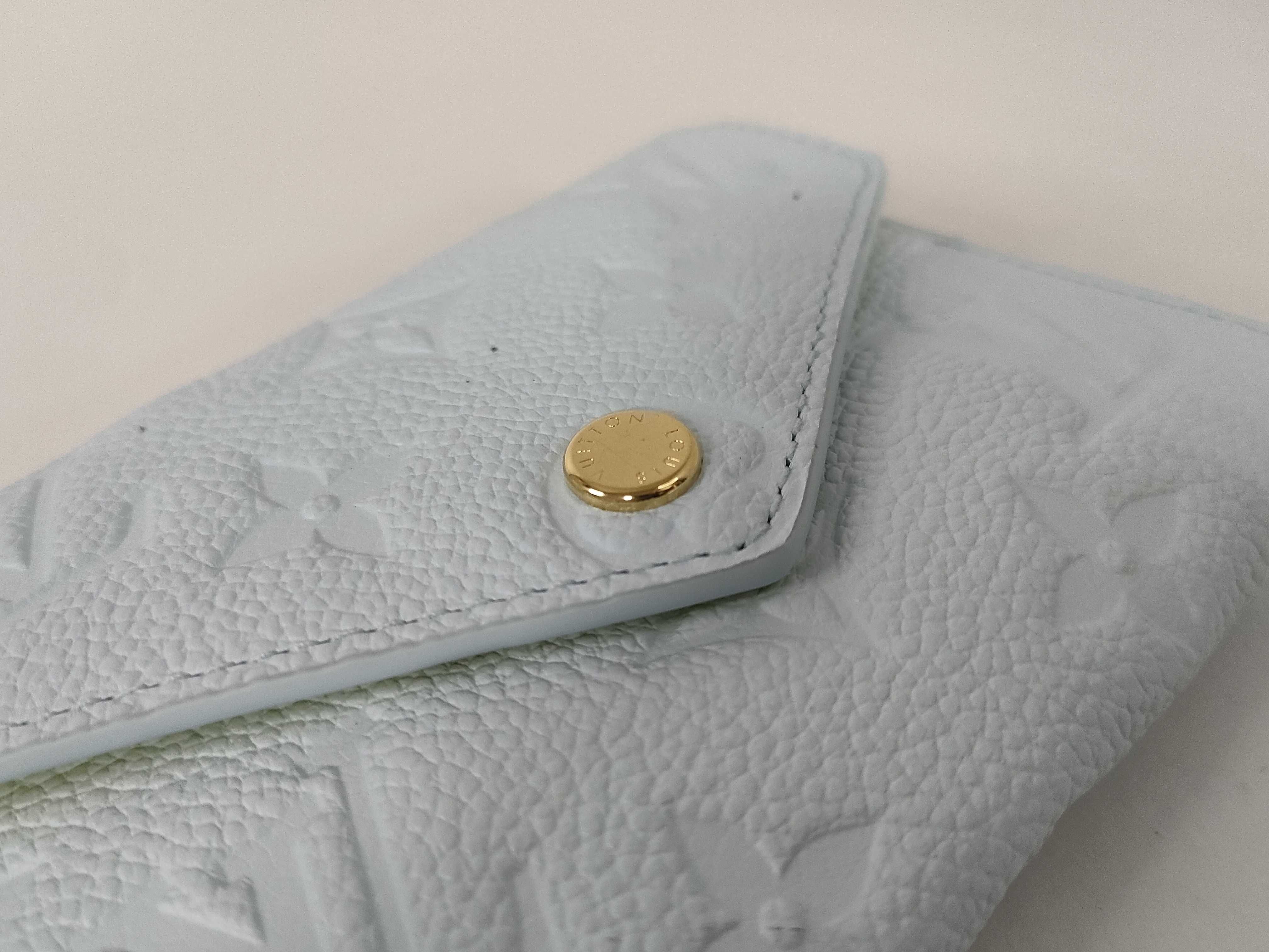 Monogram Empreinte Louis Vuitton Empreinte Portefeuille Victorine Japan Limited Sky Blue Wallet RFID Detector (VO8422) Wallet — view 7
