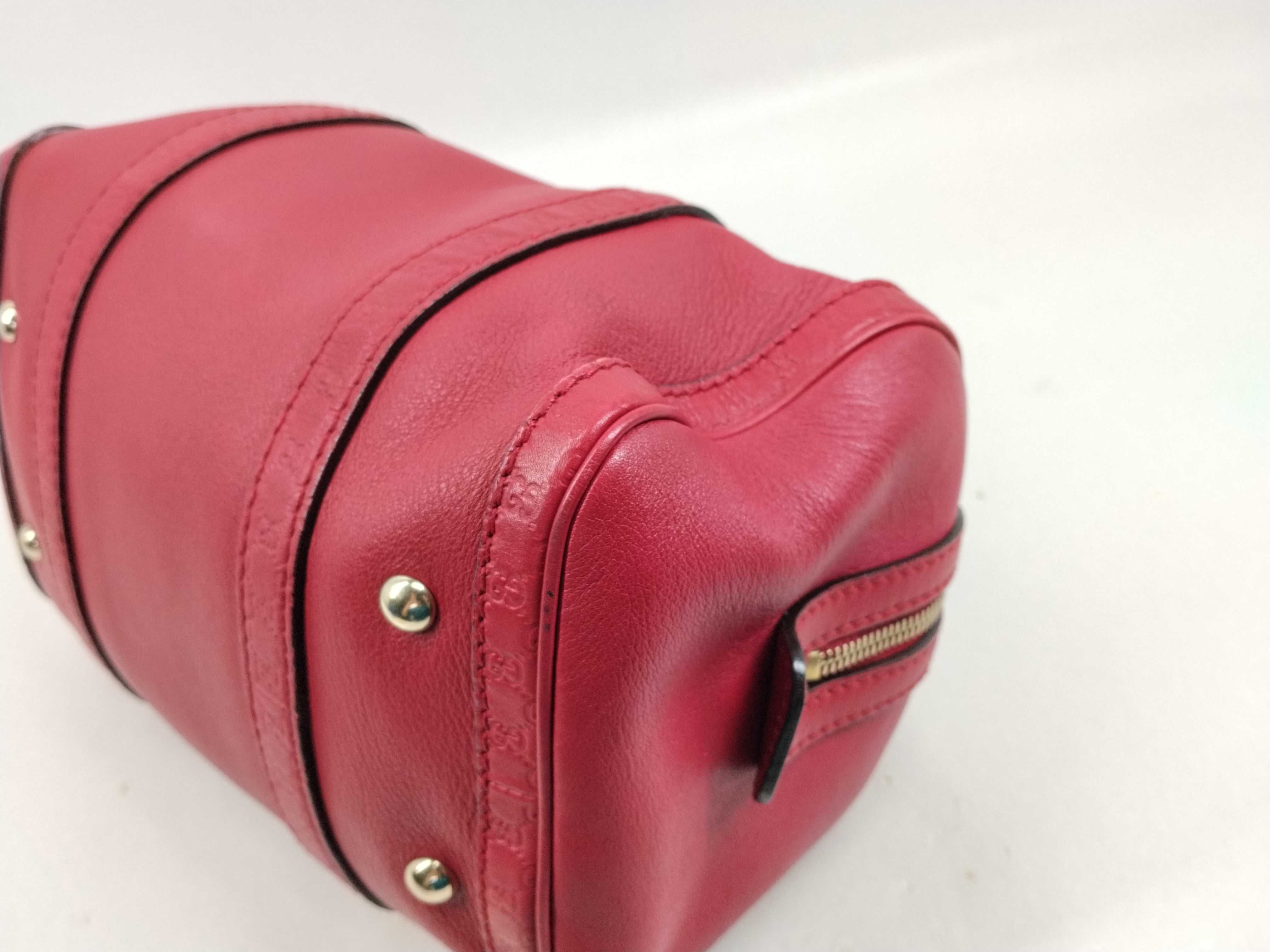 Guccissima Micro Guccissima 269876 Red Leather Handbag Shoulder Bag 2-Way with Strap — view 8