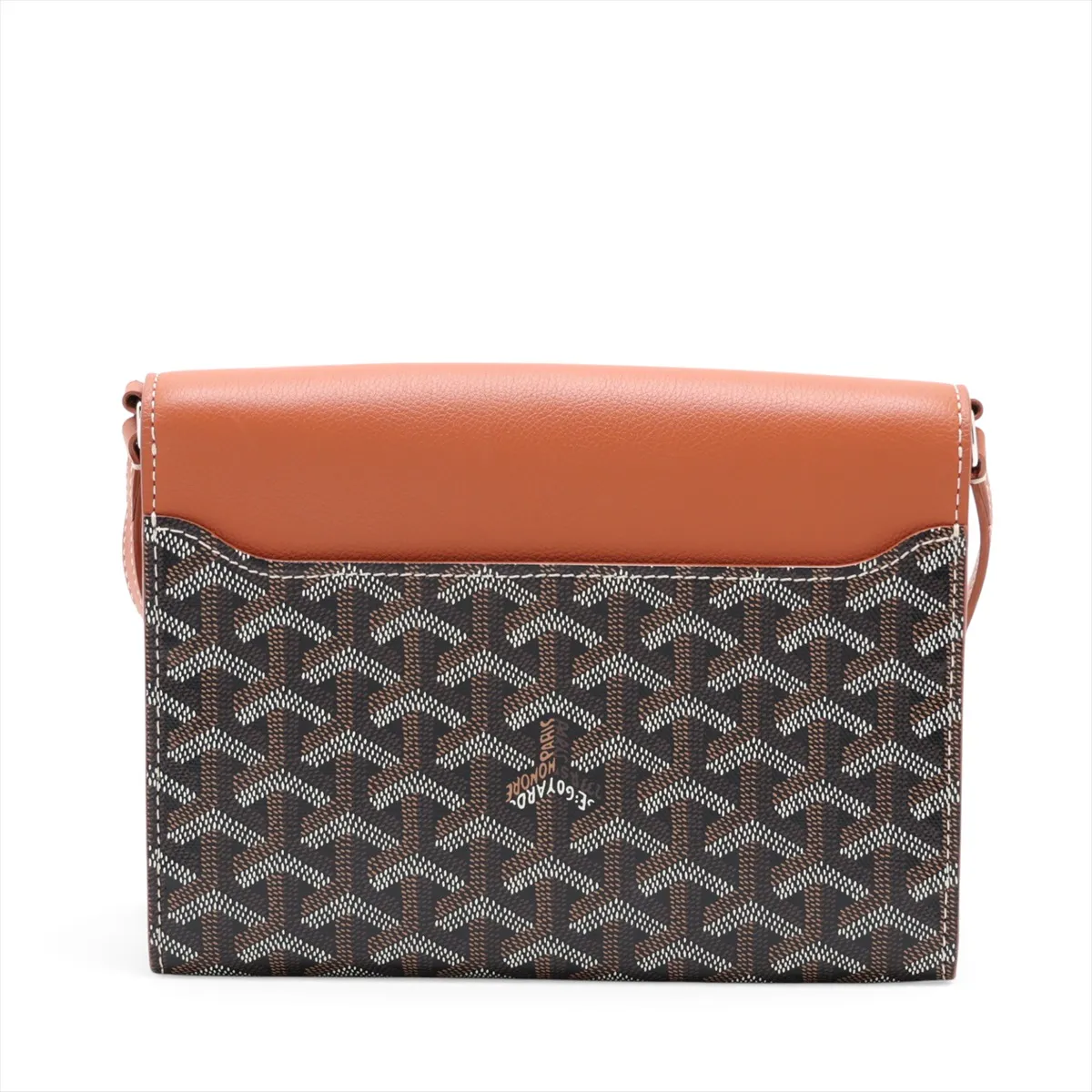 Sheep Pouch Wallet PVC x Leather Shoulder Bag Brown — view 2