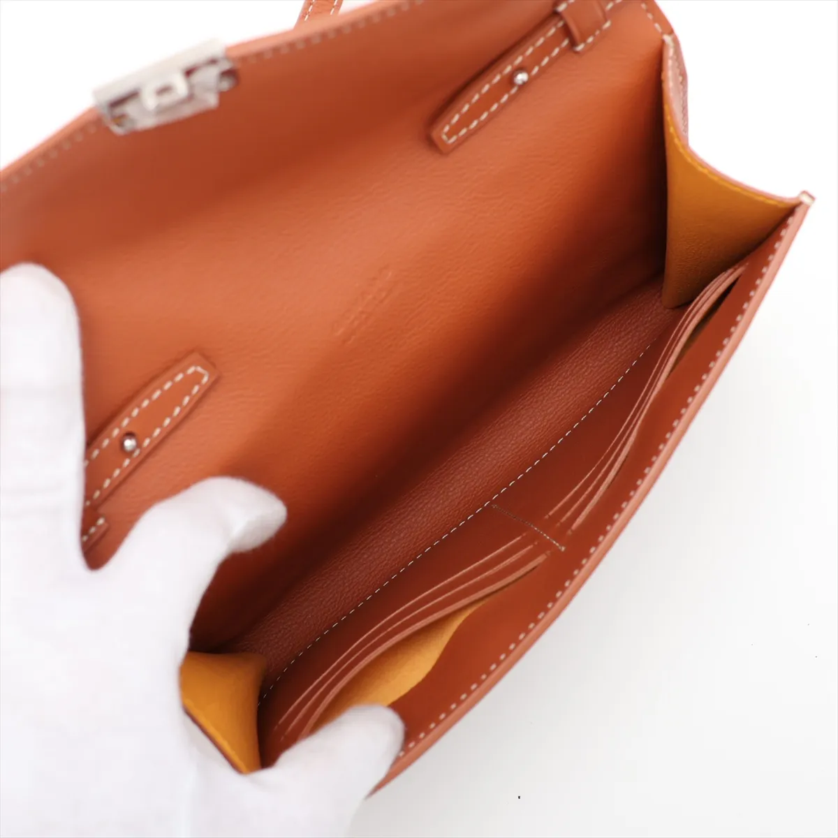 Sheep Pouch Wallet PVC x Leather Shoulder Bag Brown — view 6