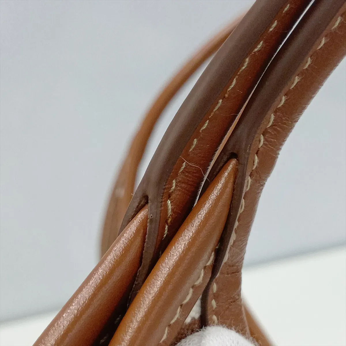 Ivy 5BG231 Canvas x Leather Tote Bag Brown — view 11
