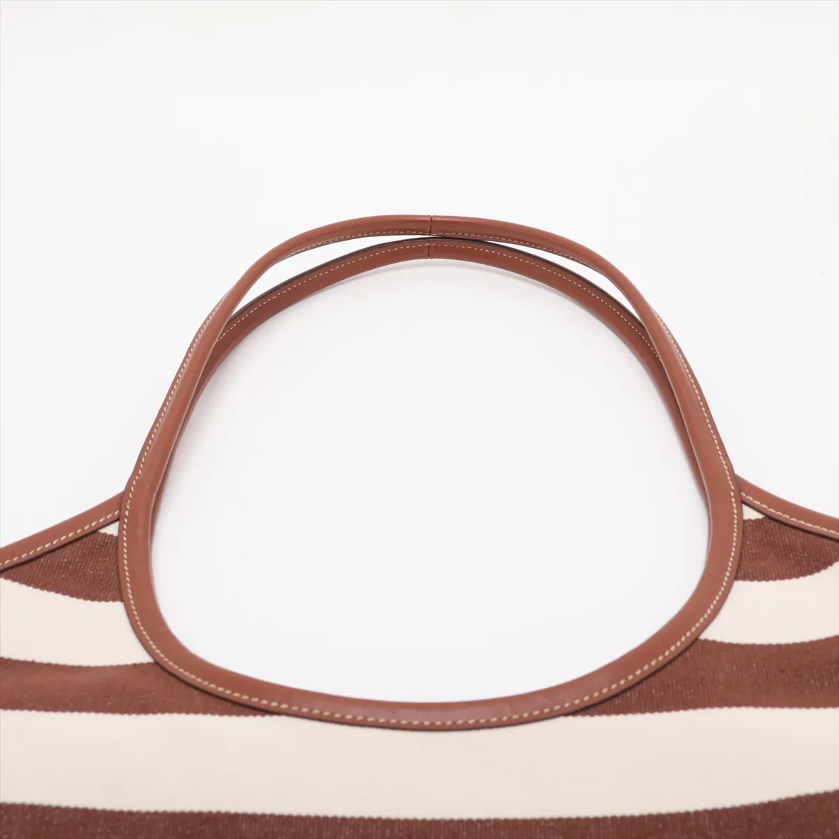 Ivy 5BG231 Canvas x Leather Tote Bag Brown — view 6