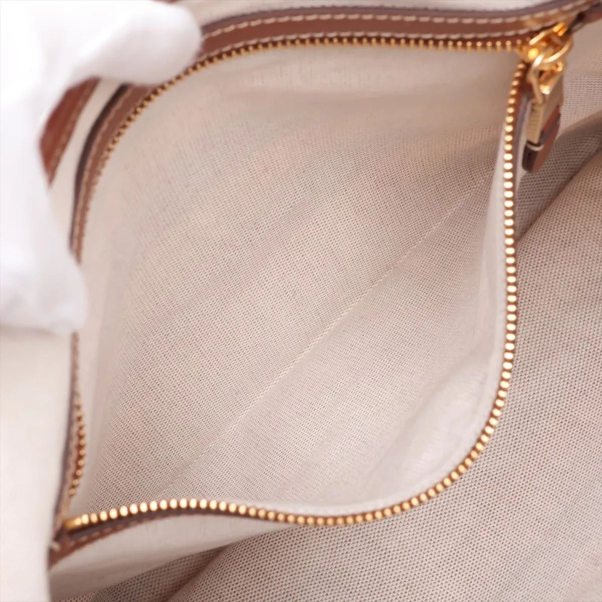 Ivy 5BG231 Canvas x Leather Tote Bag Brown — view 8