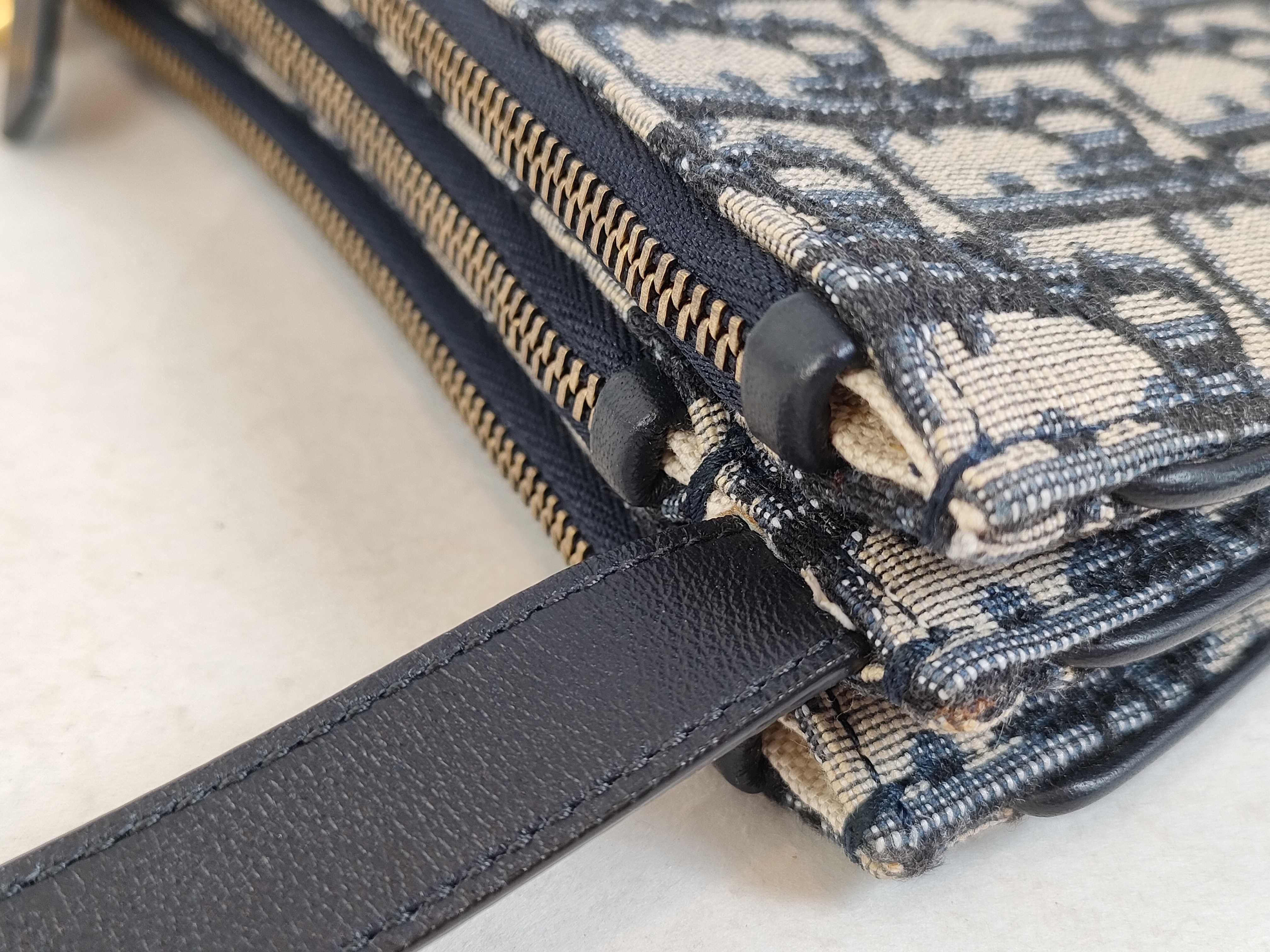 Trotter Dior Oblique Saddle Shoulder Bag — view 5