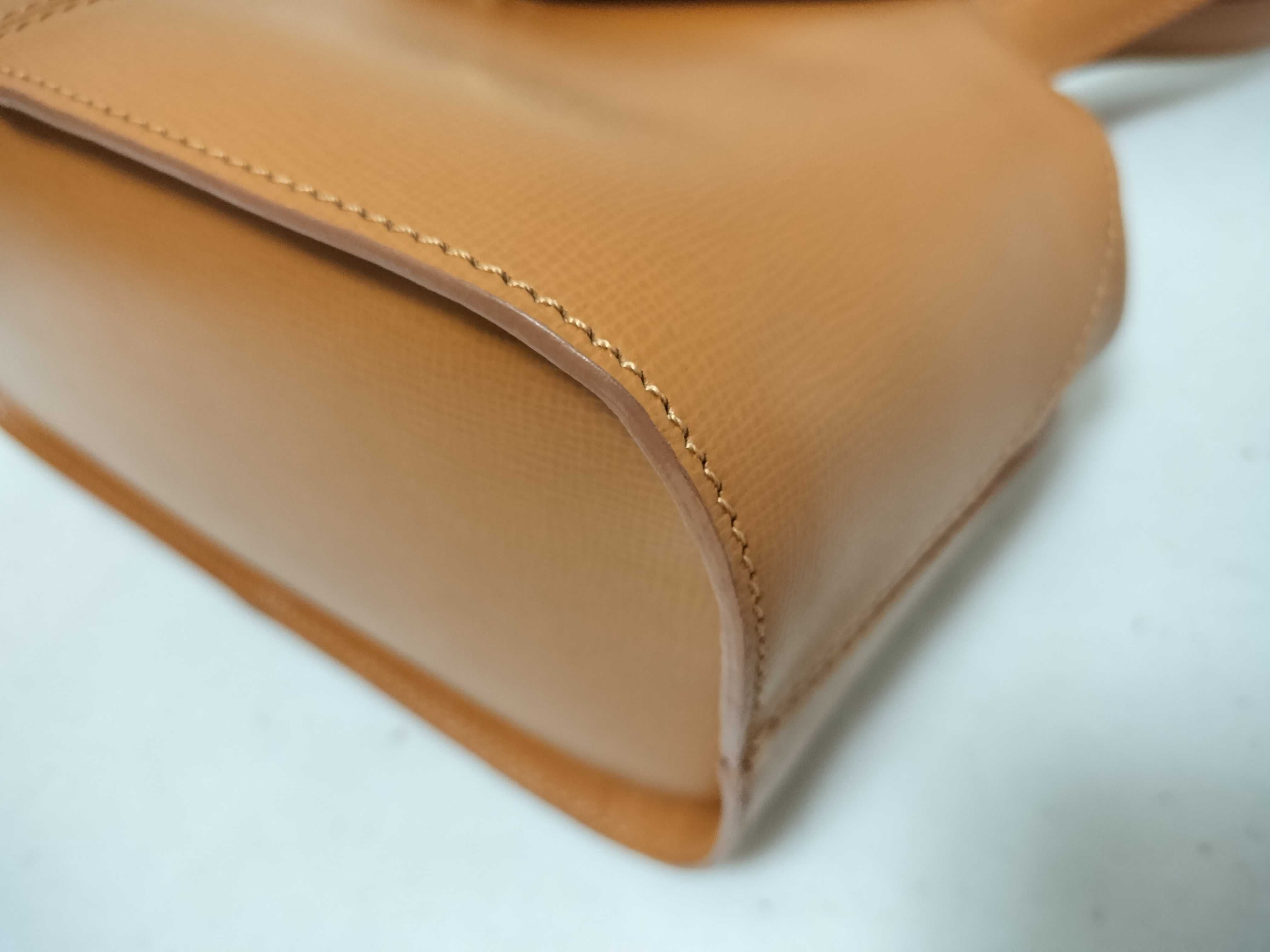 Leather Shoulder Bag, Brown Handbag — view 6