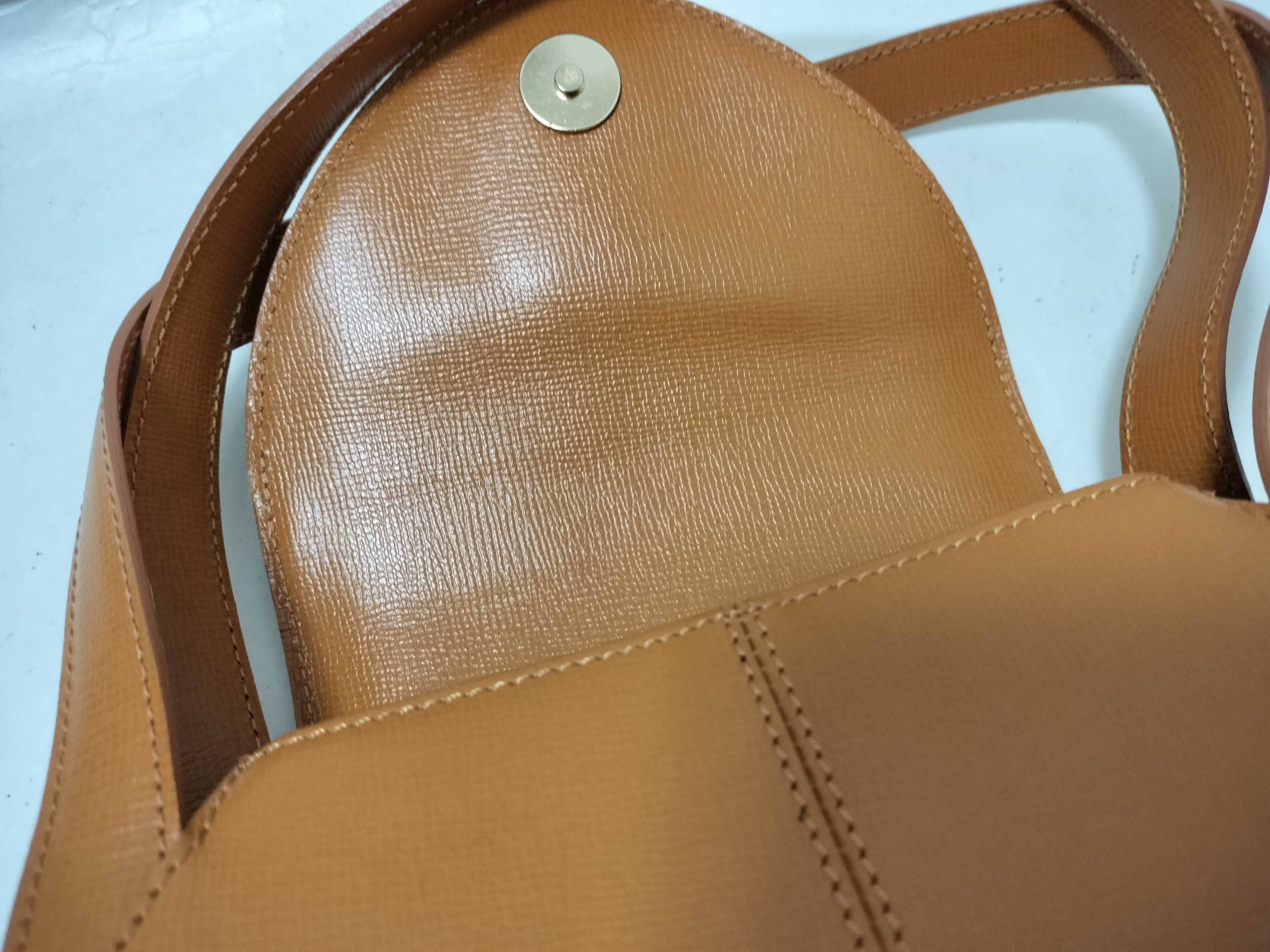 Leather Shoulder Bag, Brown Handbag — view 8