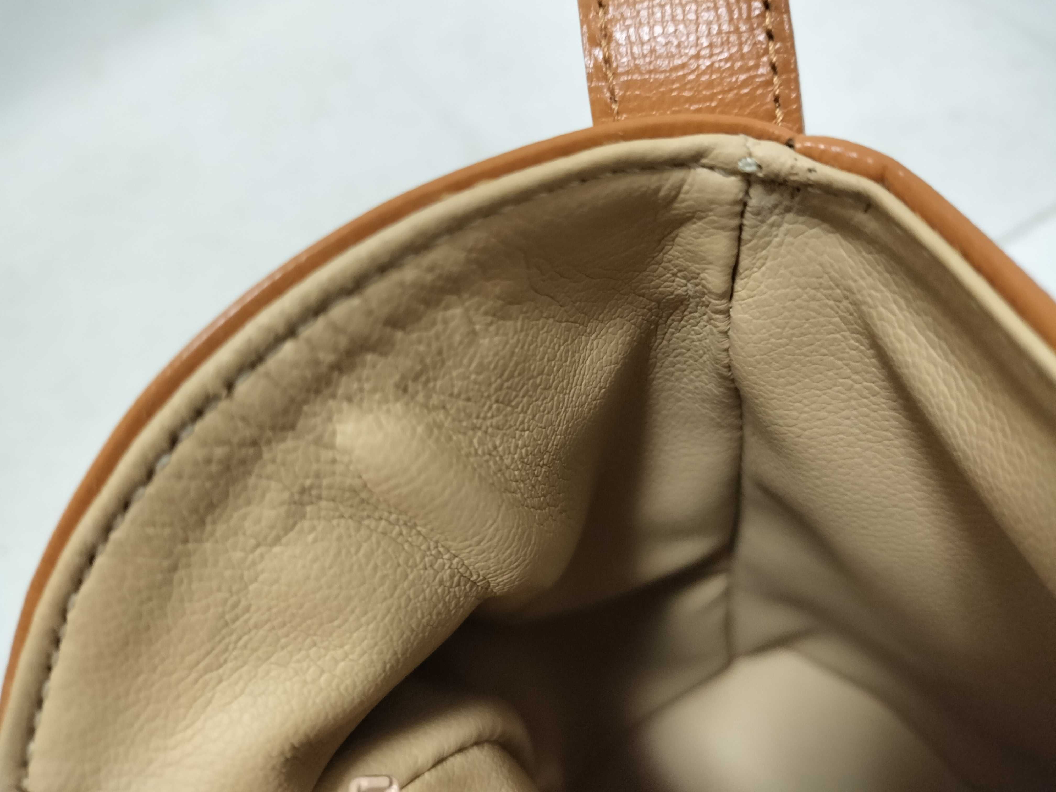 Leather Shoulder Bag, Brown Handbag — view 9