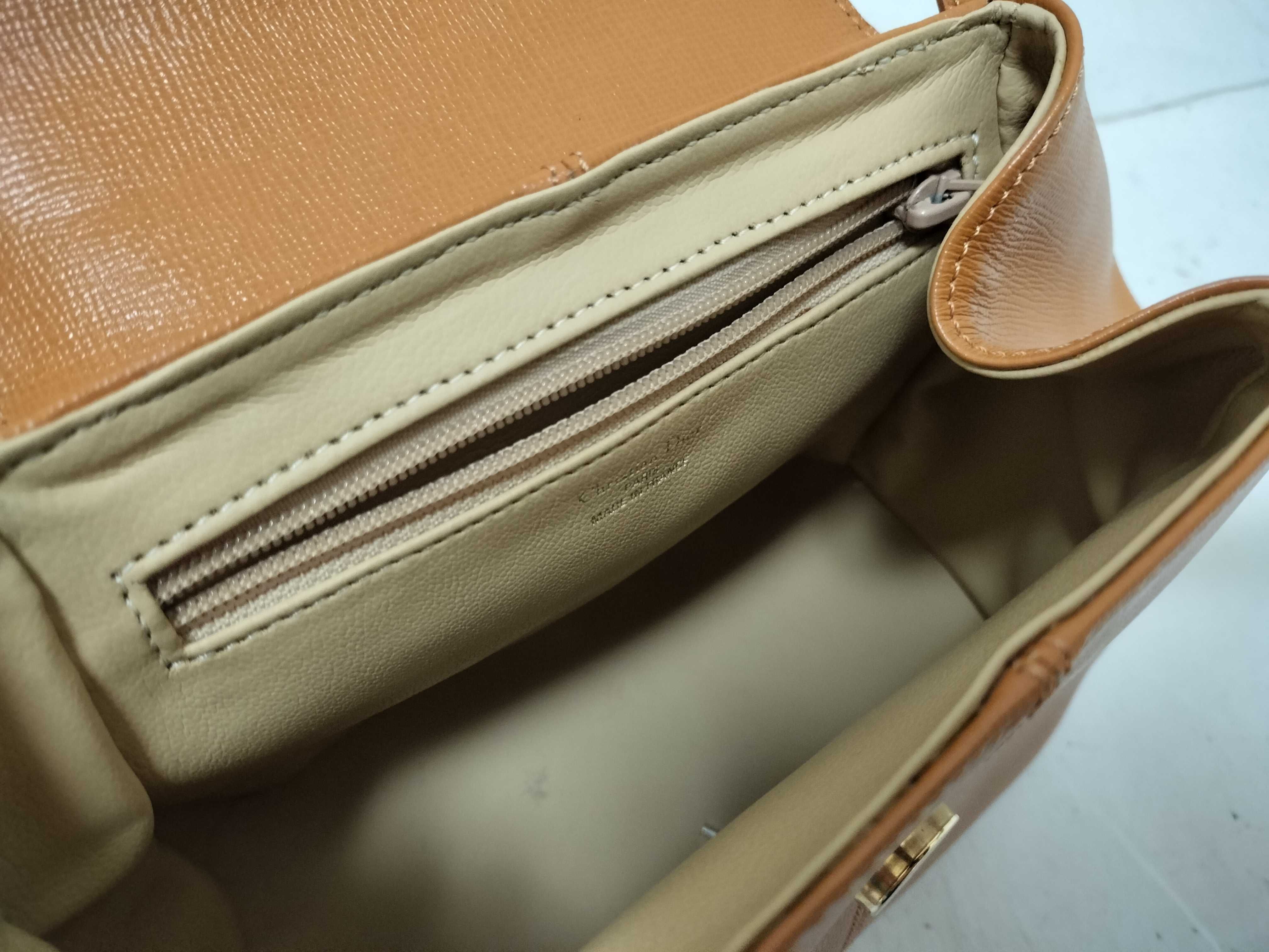 Leather Shoulder Bag, Brown Handbag — view 10