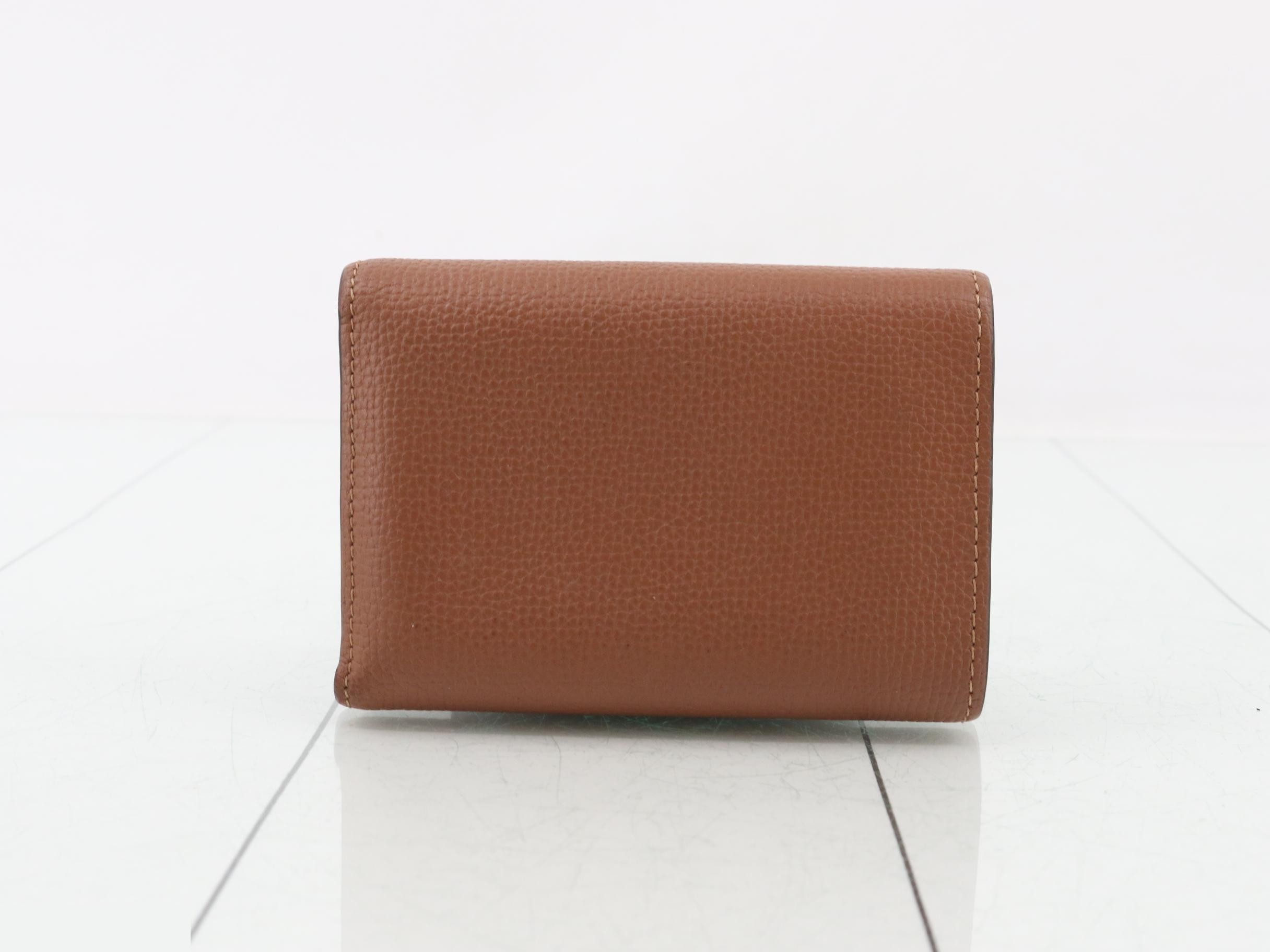 Anagram Trifold Wallet, Brown — view 2