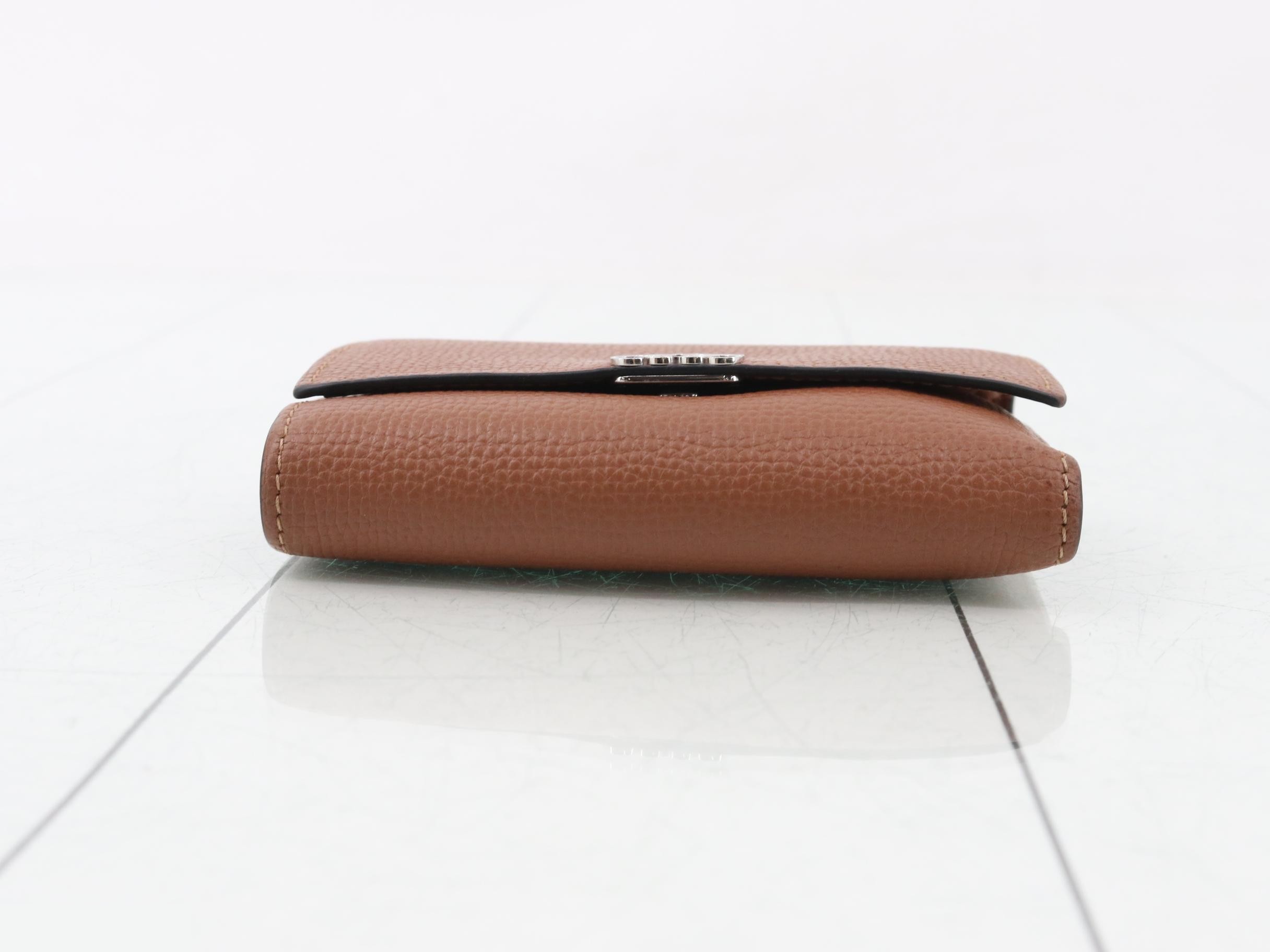 Anagram Trifold Wallet, Brown — view 3
