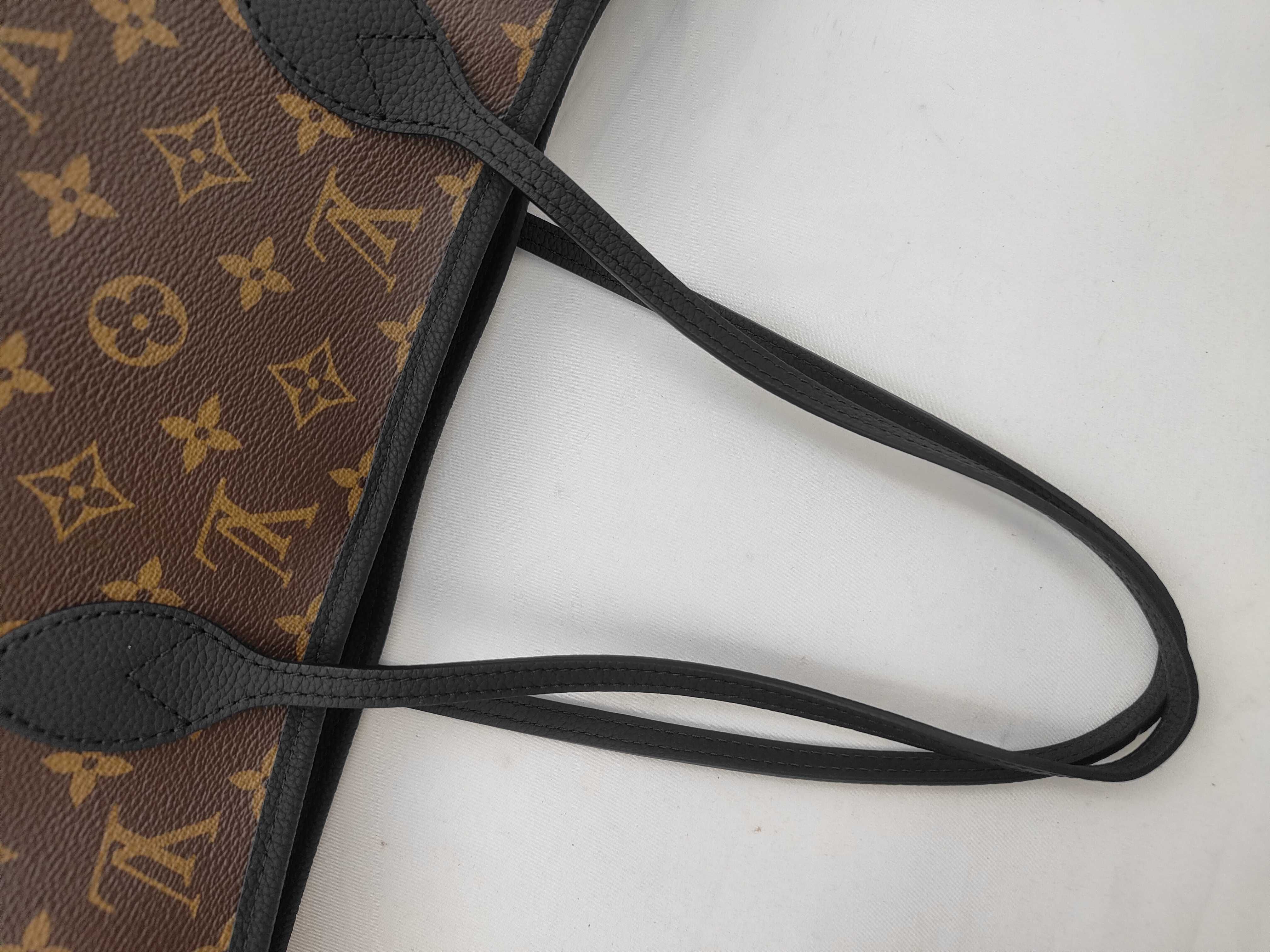 Neverfull MM Inside Out Black Tote Bag — view 3