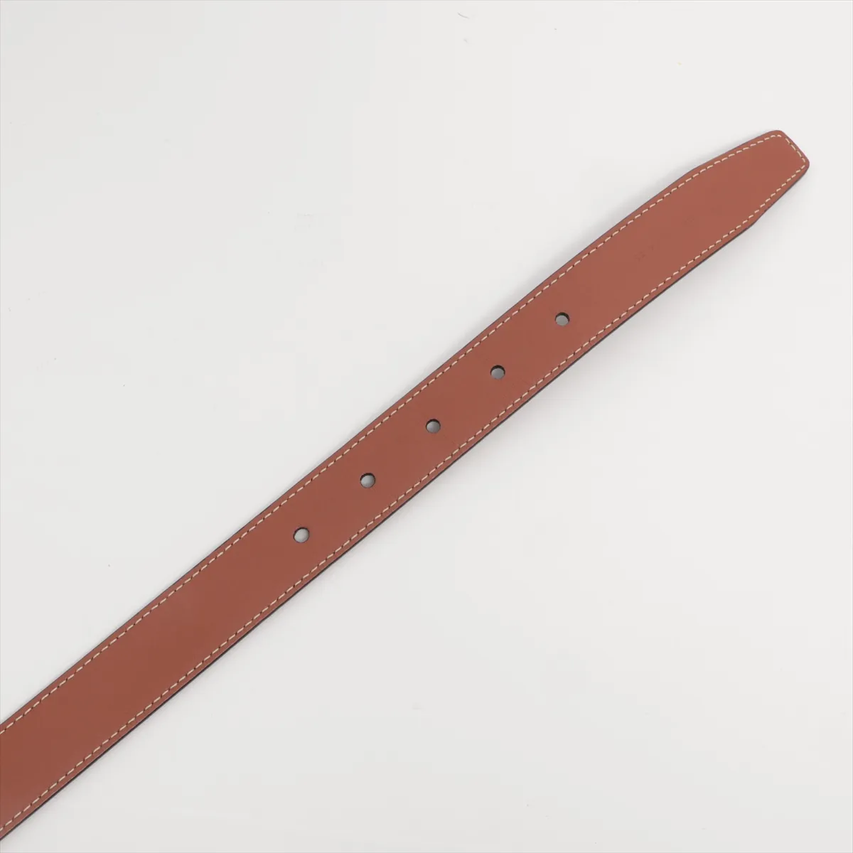 Triomphe Belt Leather Black x Brown — view 3