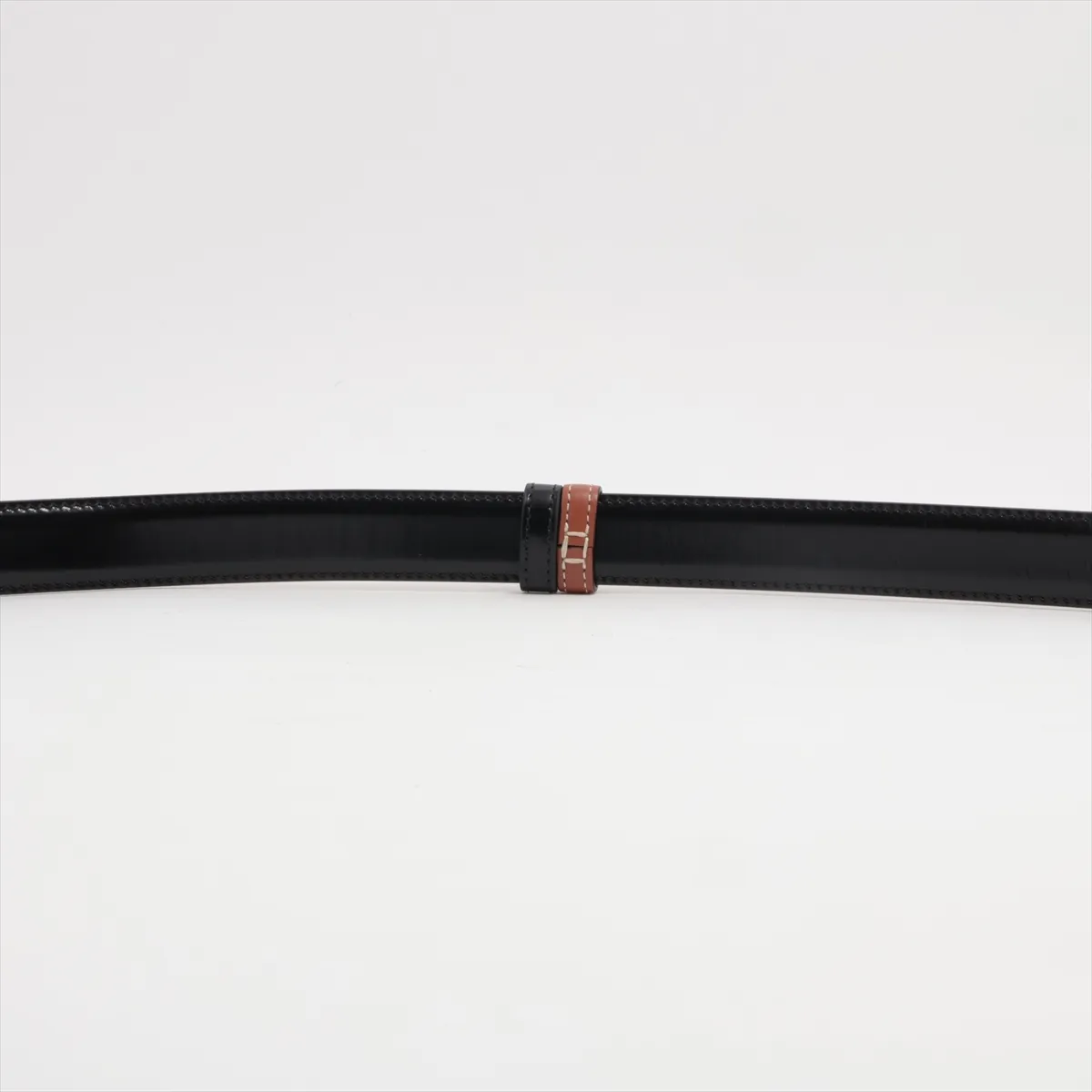Triomphe Belt Leather Black x Brown — view 4