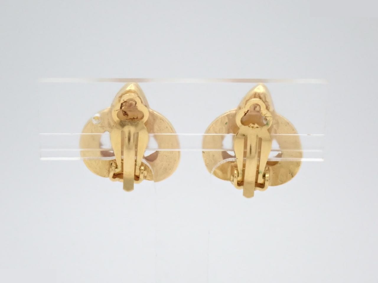 Earrings with Coco Mark design, gold. — view 2