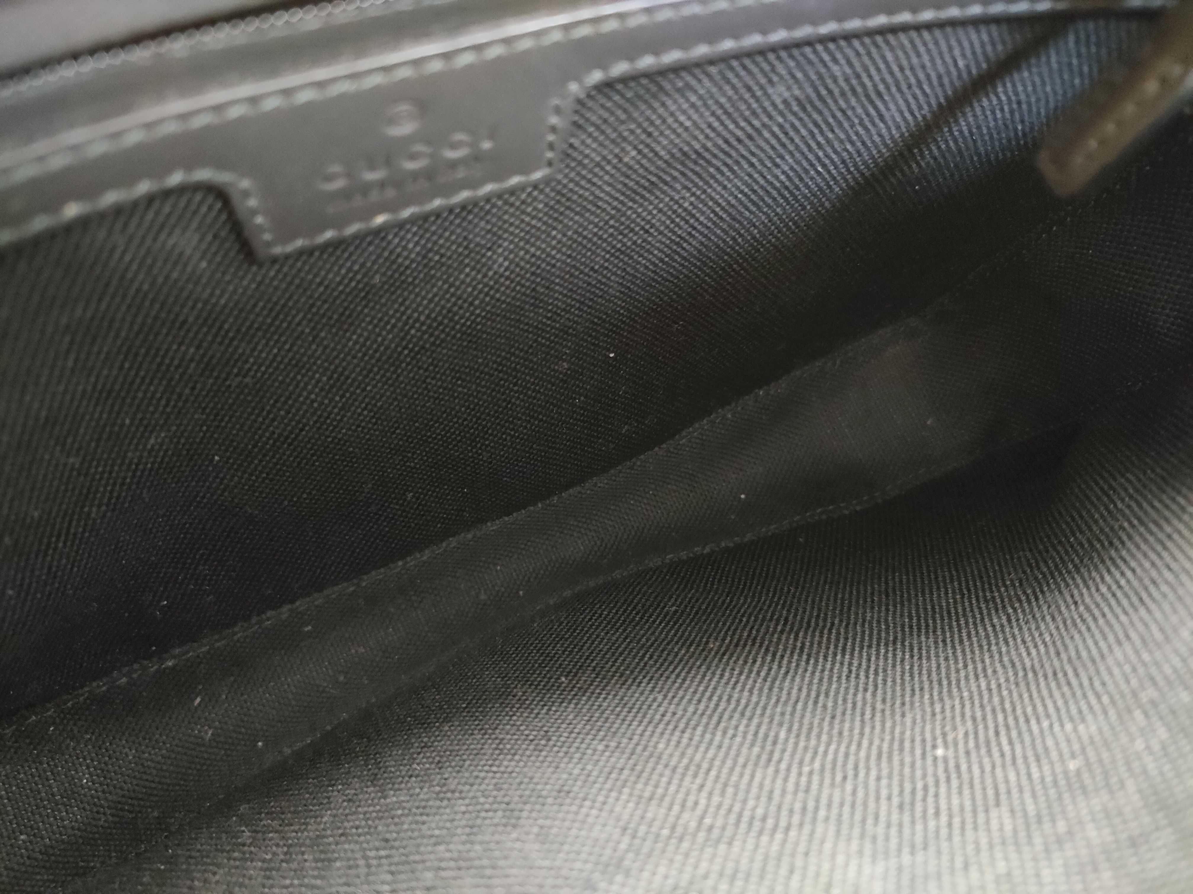 GG Rubber Shoulder Bag, Black, 771293 — view 9