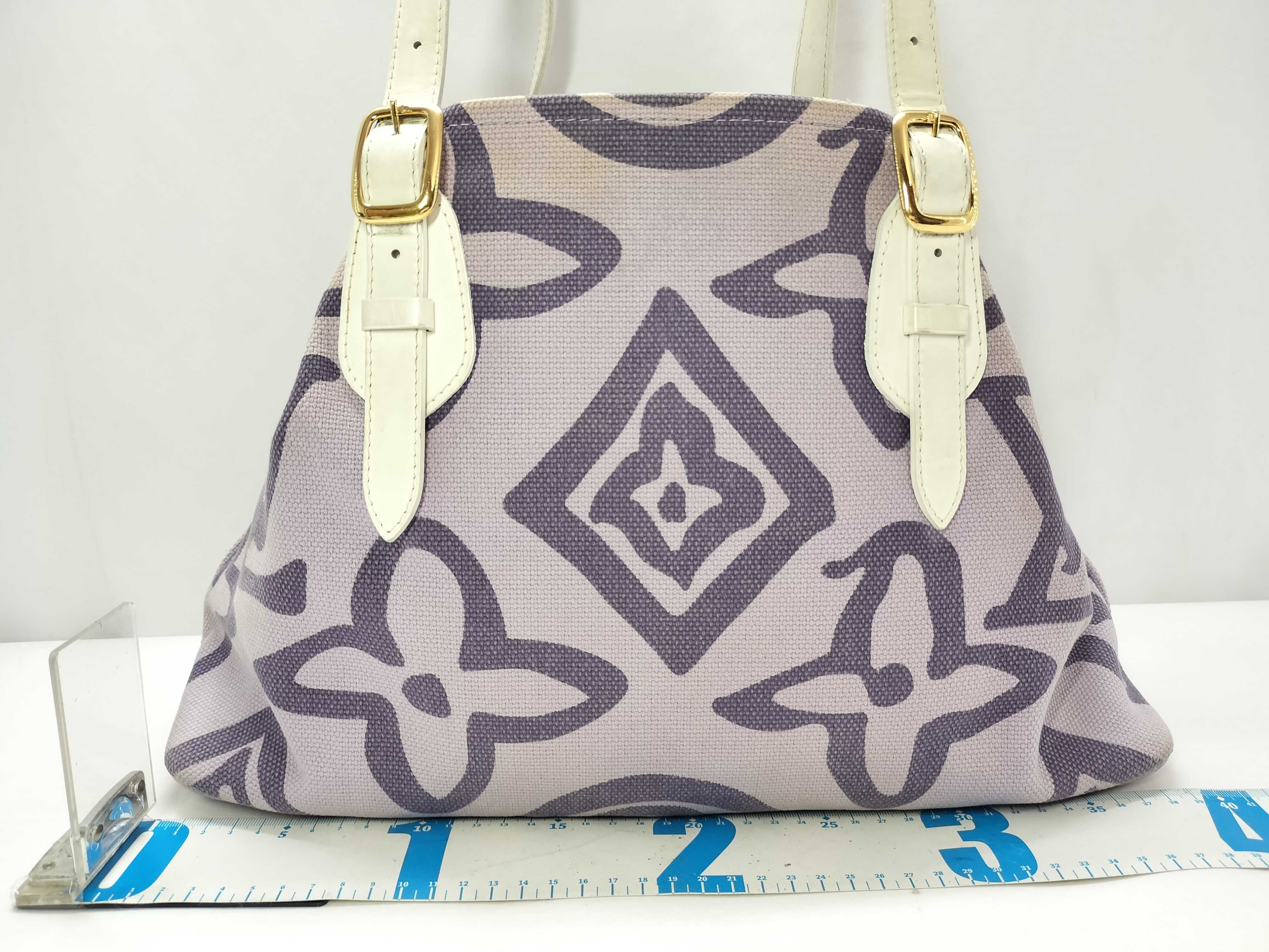 ID- Cruise Line Tahitienne PM M95680 CA1098 Purple Tote Bag — view 2