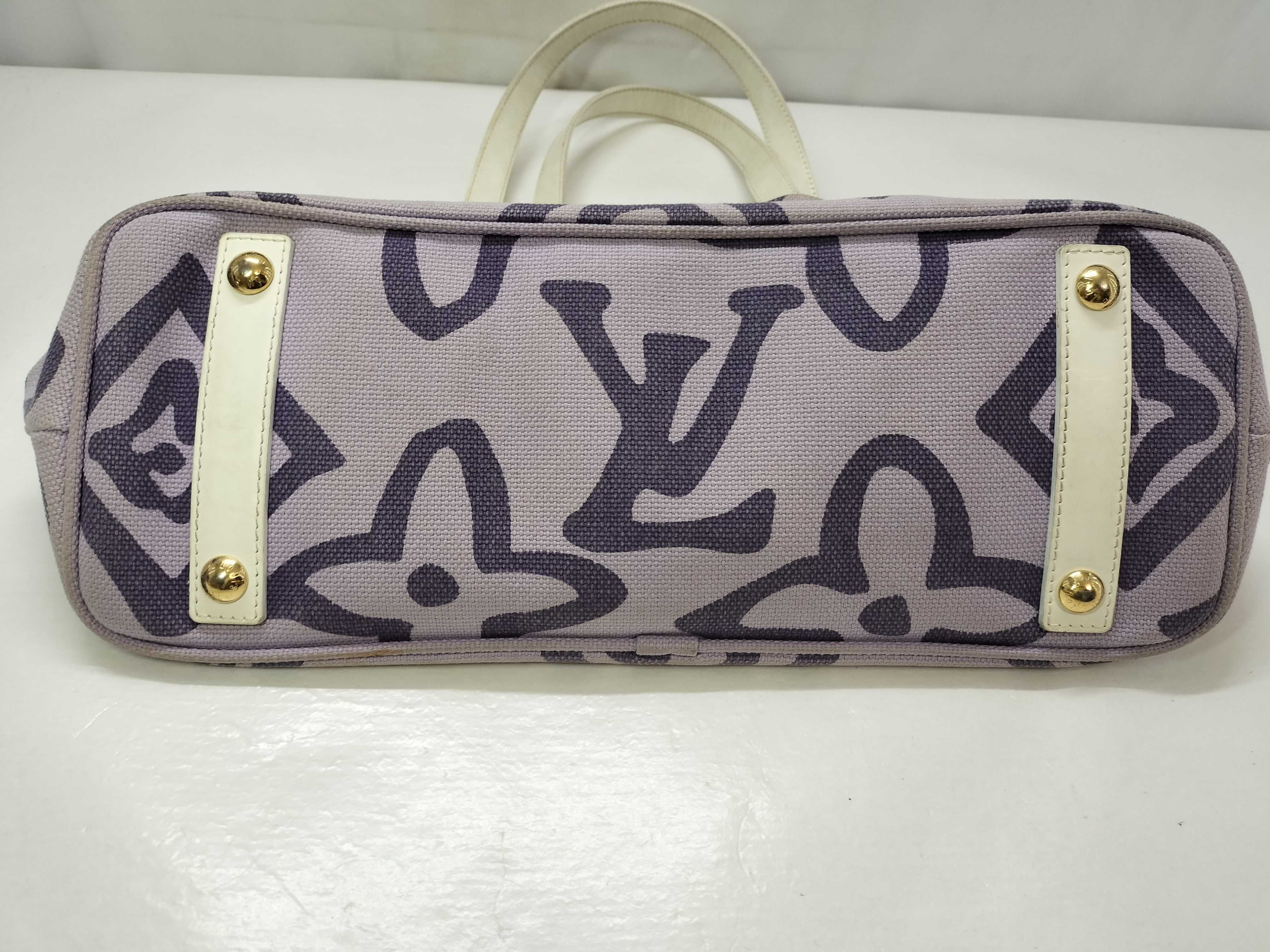 ID- Cruise Line Tahitienne PM M95680 CA1098 Purple Tote Bag — view 15