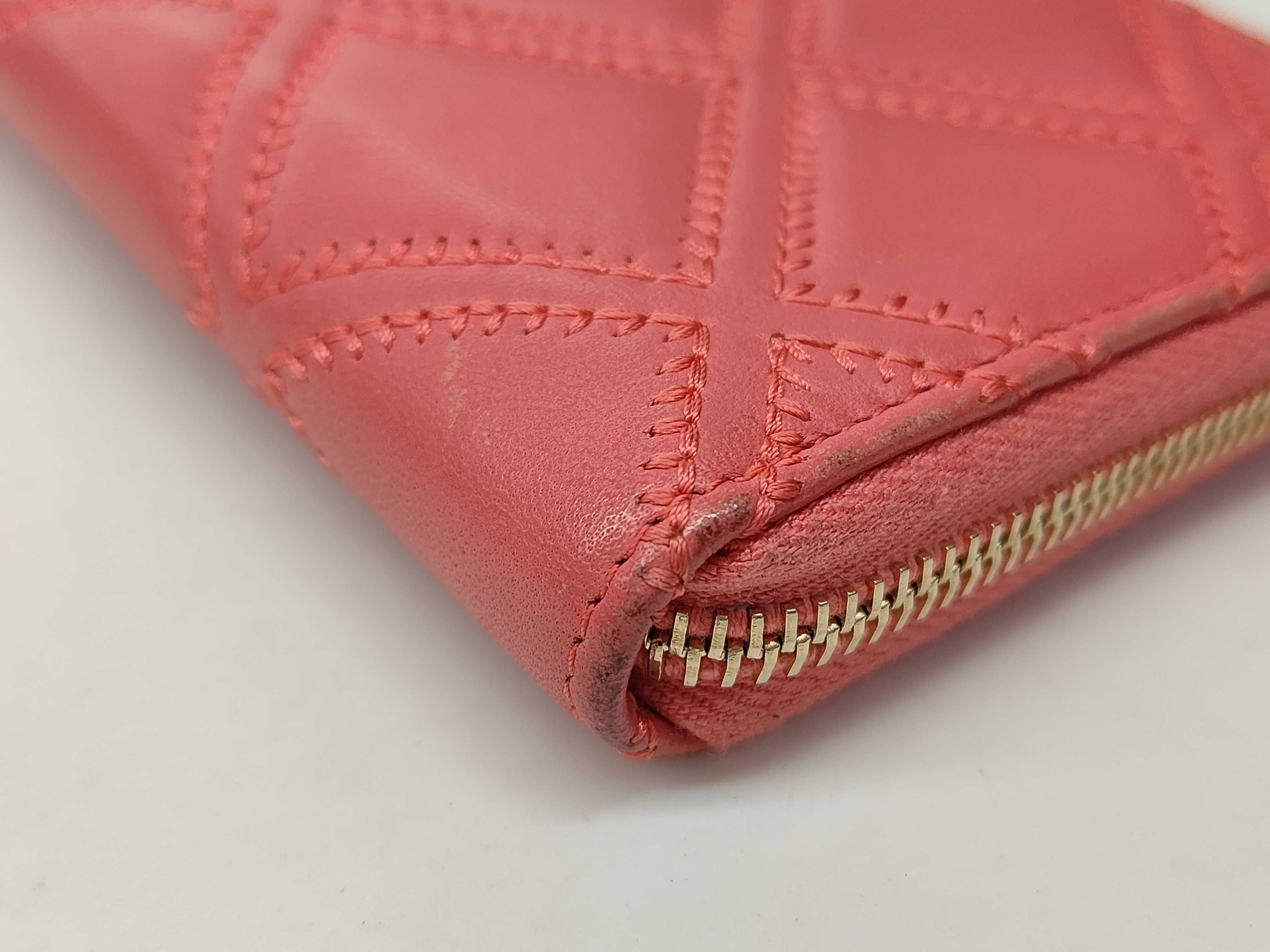 Coco Mark Long Zip Wallet, Calfskin, Pink, Serial Number 24 — view 3
