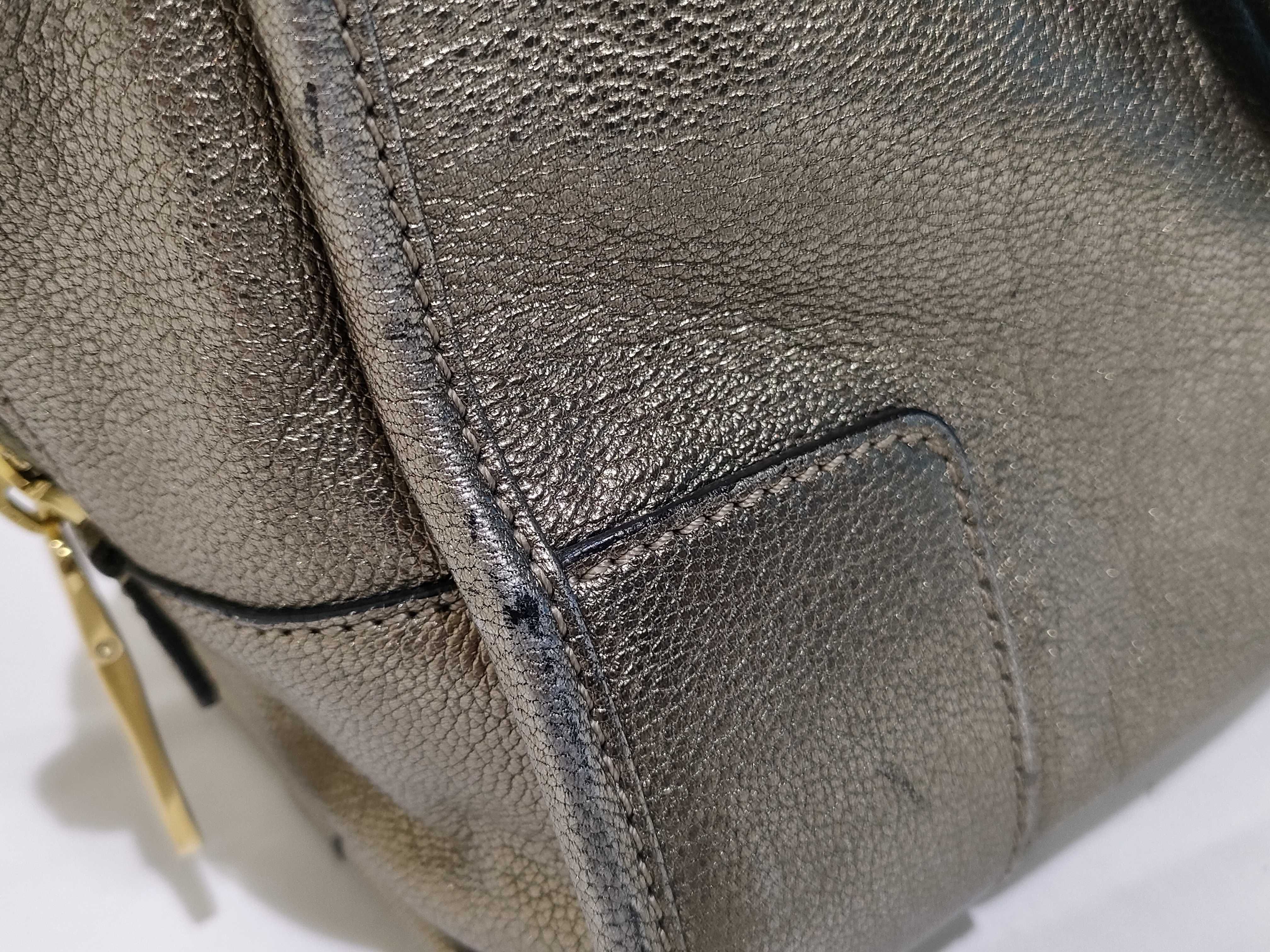 Amazona 28 Leather Handbag, Gold — view 15