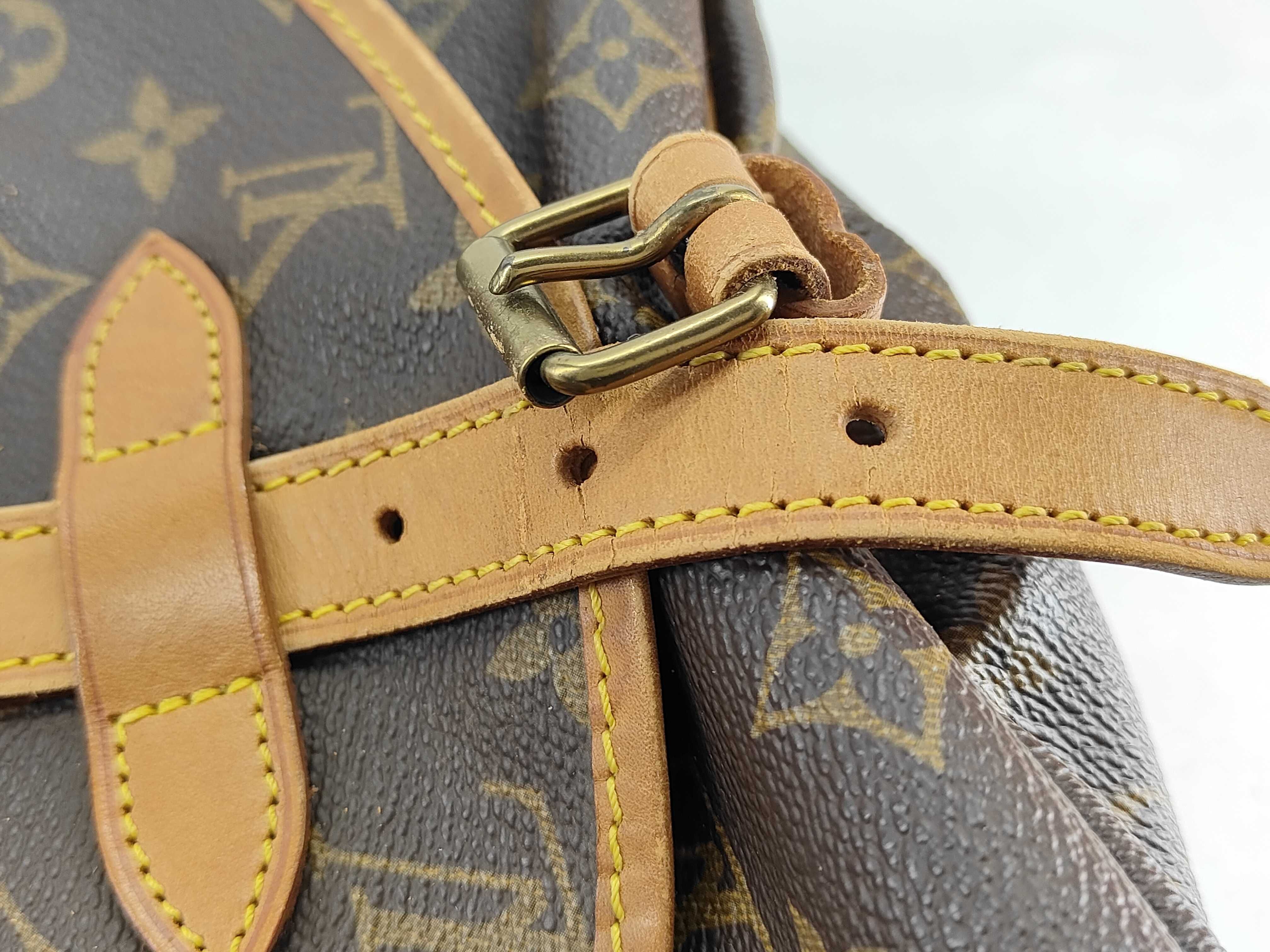 Monogram Louis Vuitton Monogram Saumur Vintage Martier Engraved Shoulder Bag — view 12