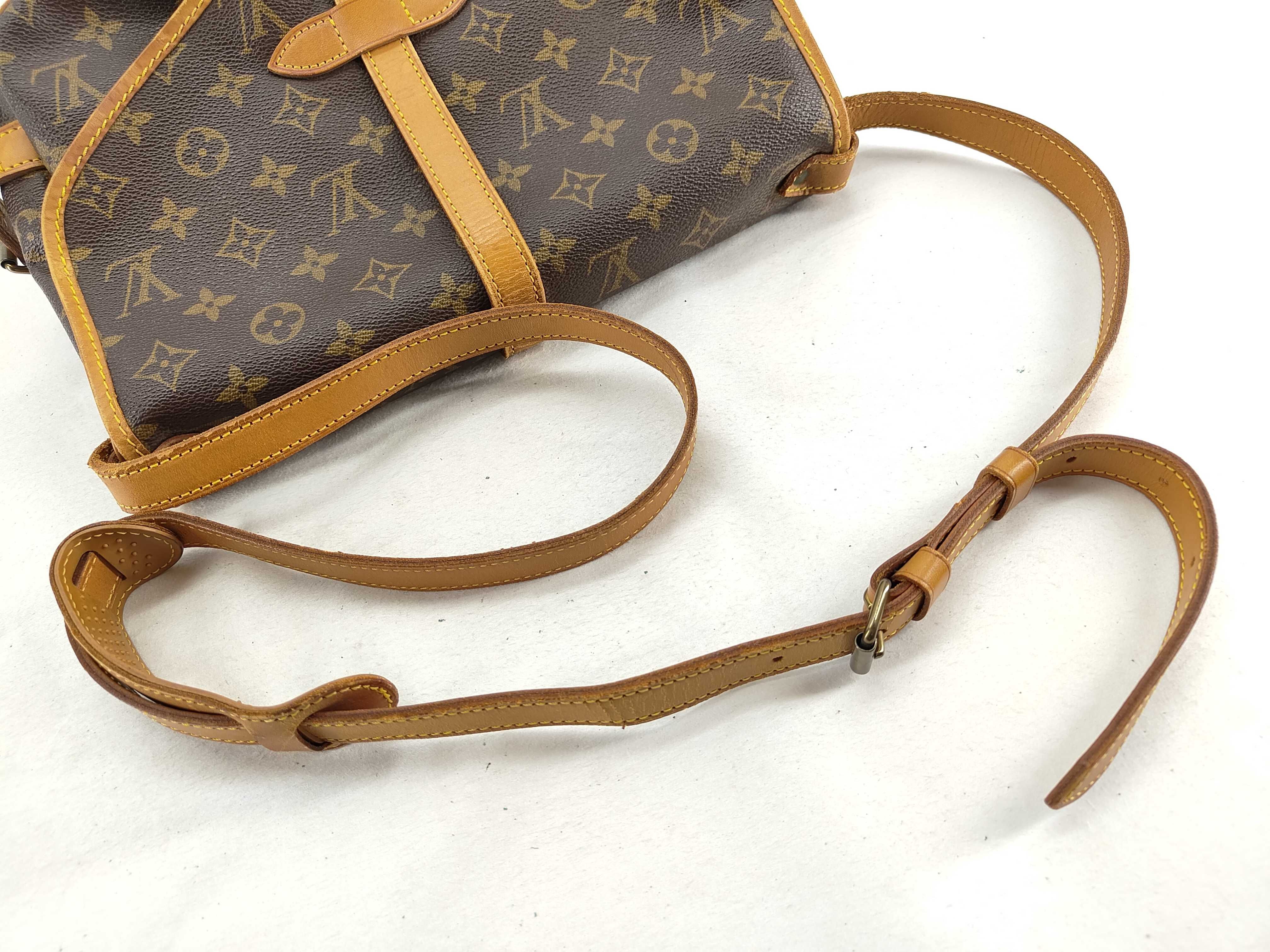 Monogram Louis Vuitton Monogram Saumur Vintage Martier Engraved Shoulder Bag — view 3