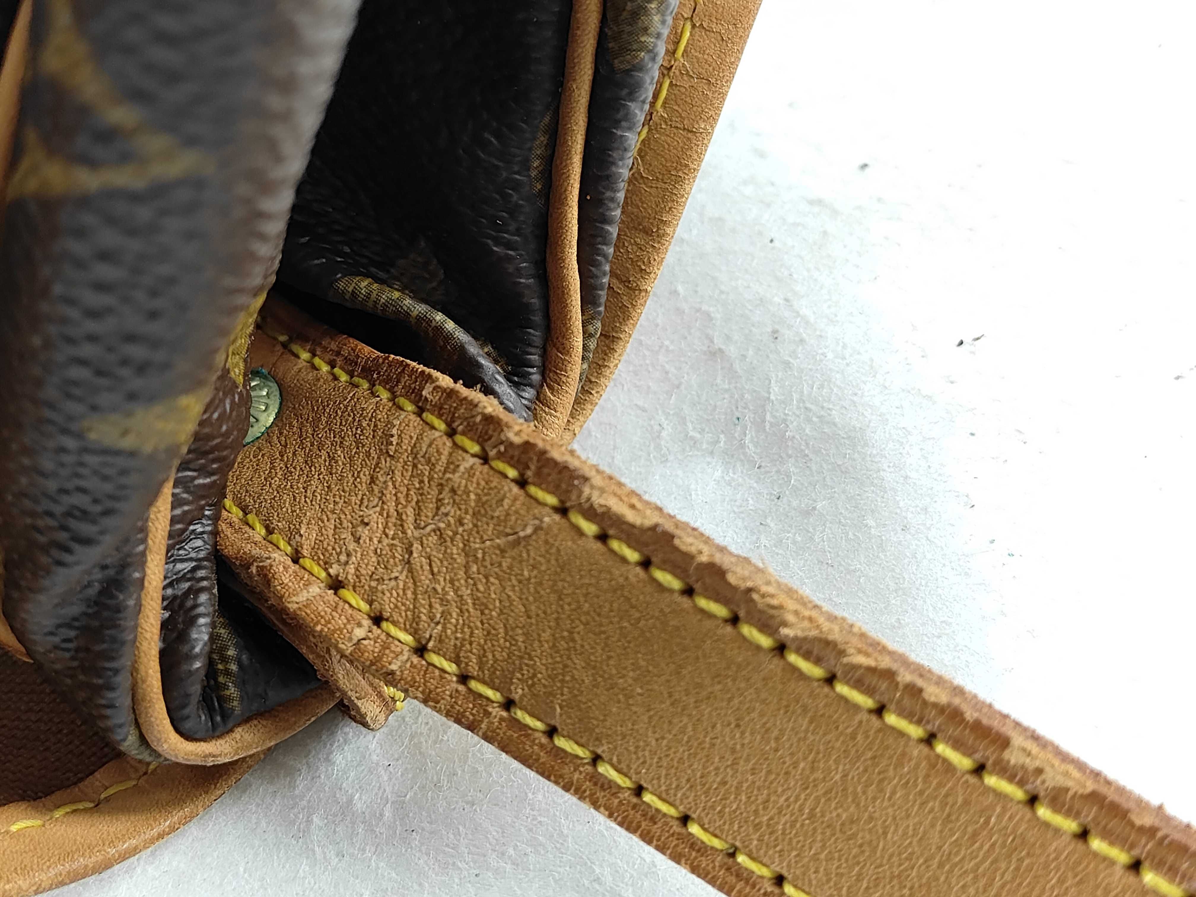 Monogram Louis Vuitton Monogram Saumur Vintage Martier Engraved Shoulder Bag — view 5