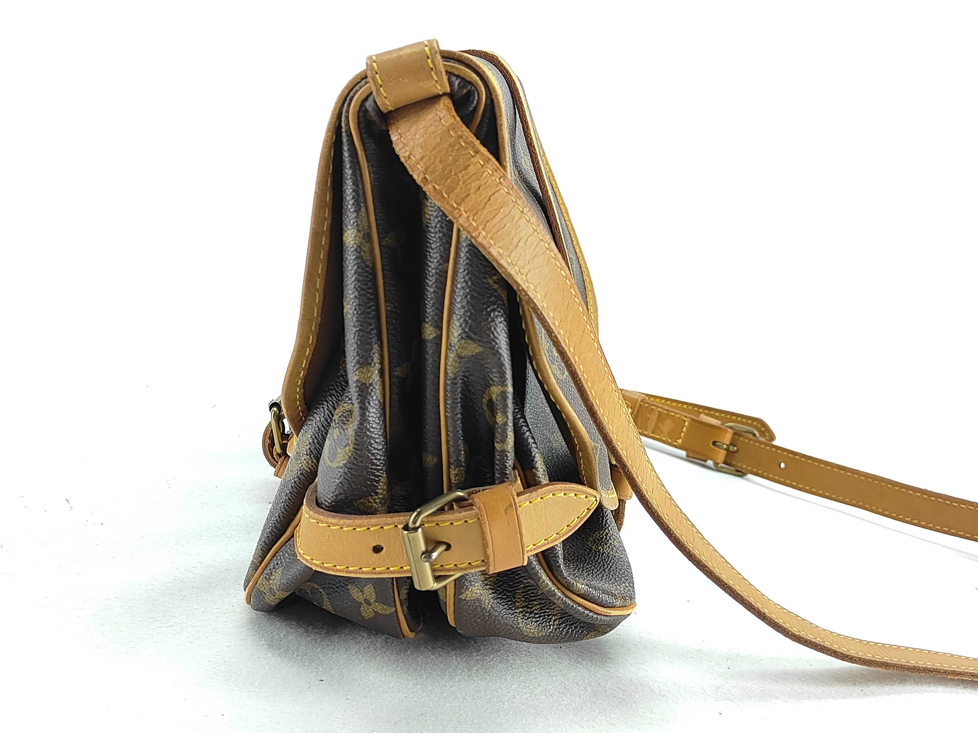 Monogram Louis Vuitton Monogram Saumur Vintage Martier Engraved Shoulder Bag — view 8